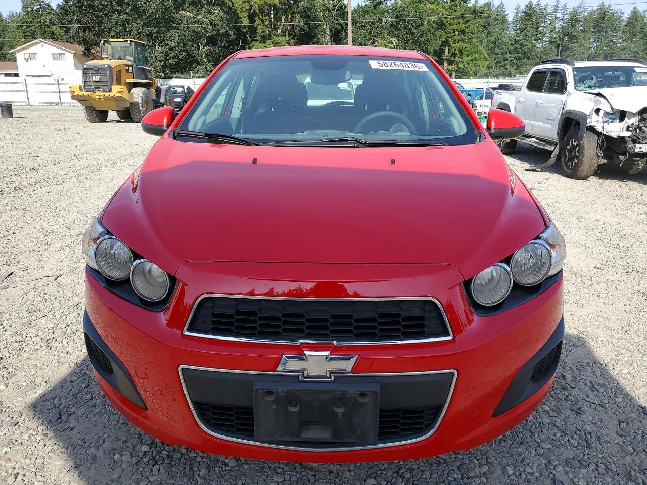 2013 Chevrolet Sonic Lt Red vin: 1G1JC6SH6D4160084