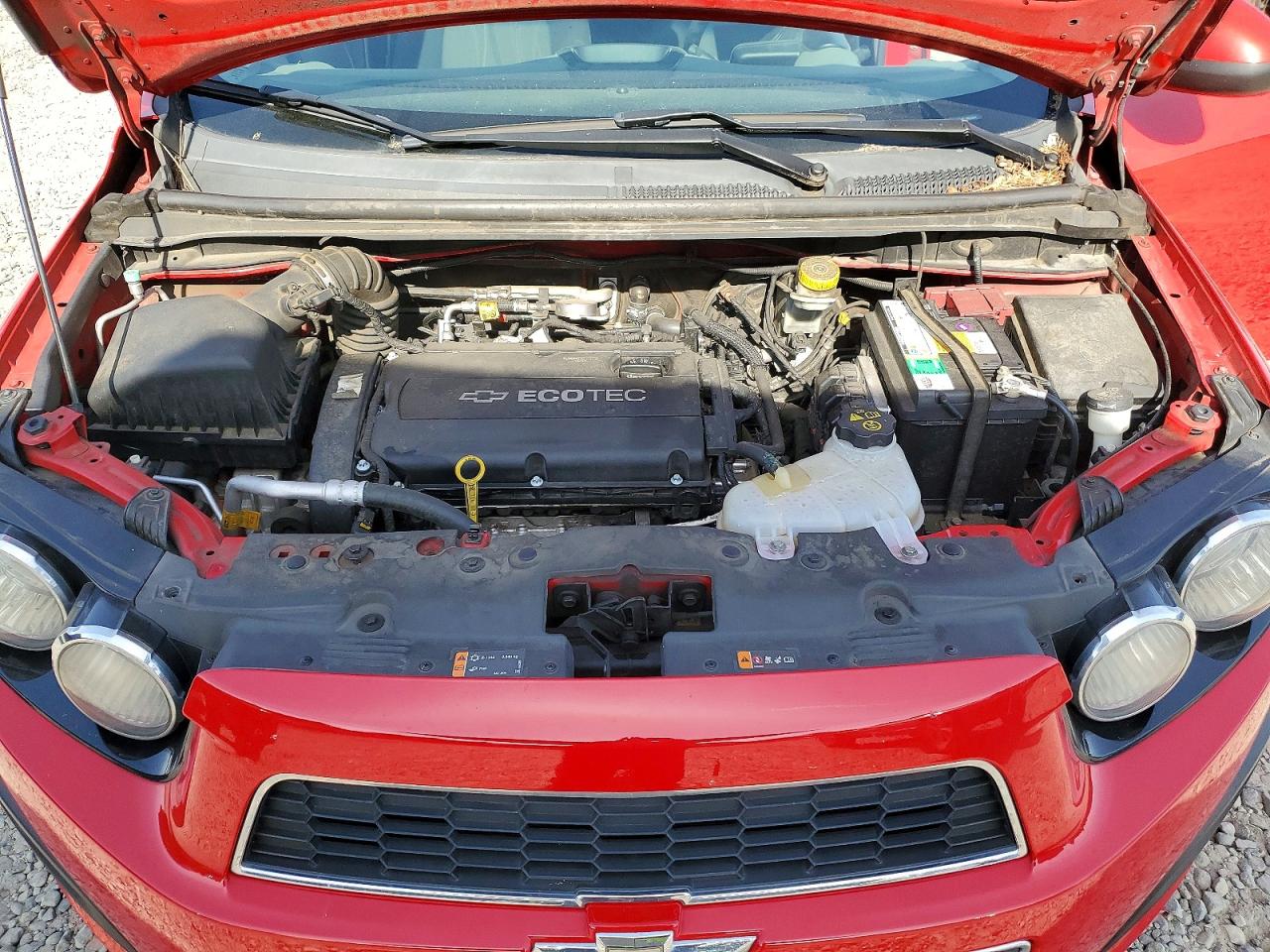2013 Chevrolet Sonic Lt Red vin: 1G1JC6SH6D4160084