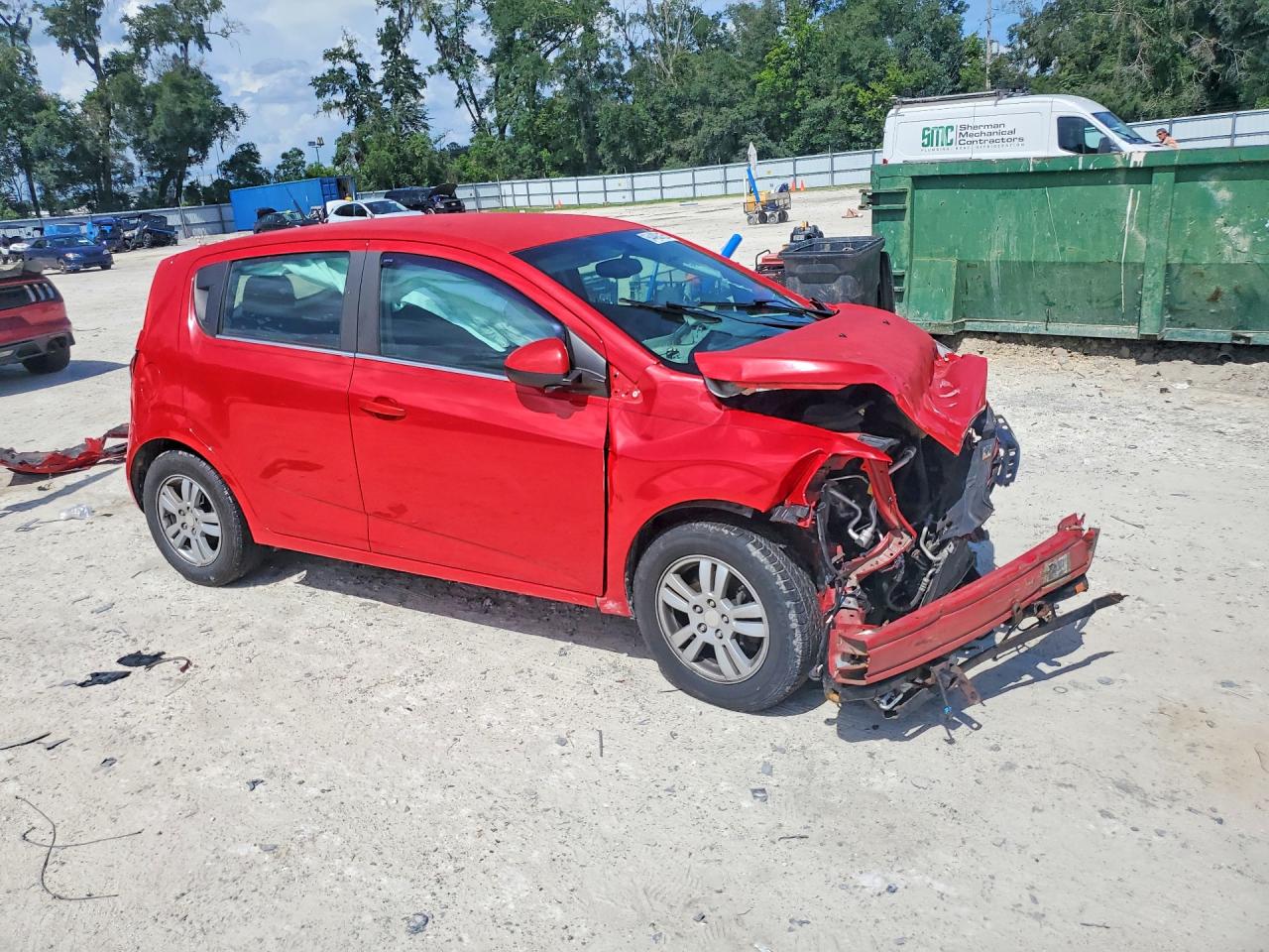 2014 Chevrolet Sonic Lt Red vin: 1G1JC6SH6E4140984