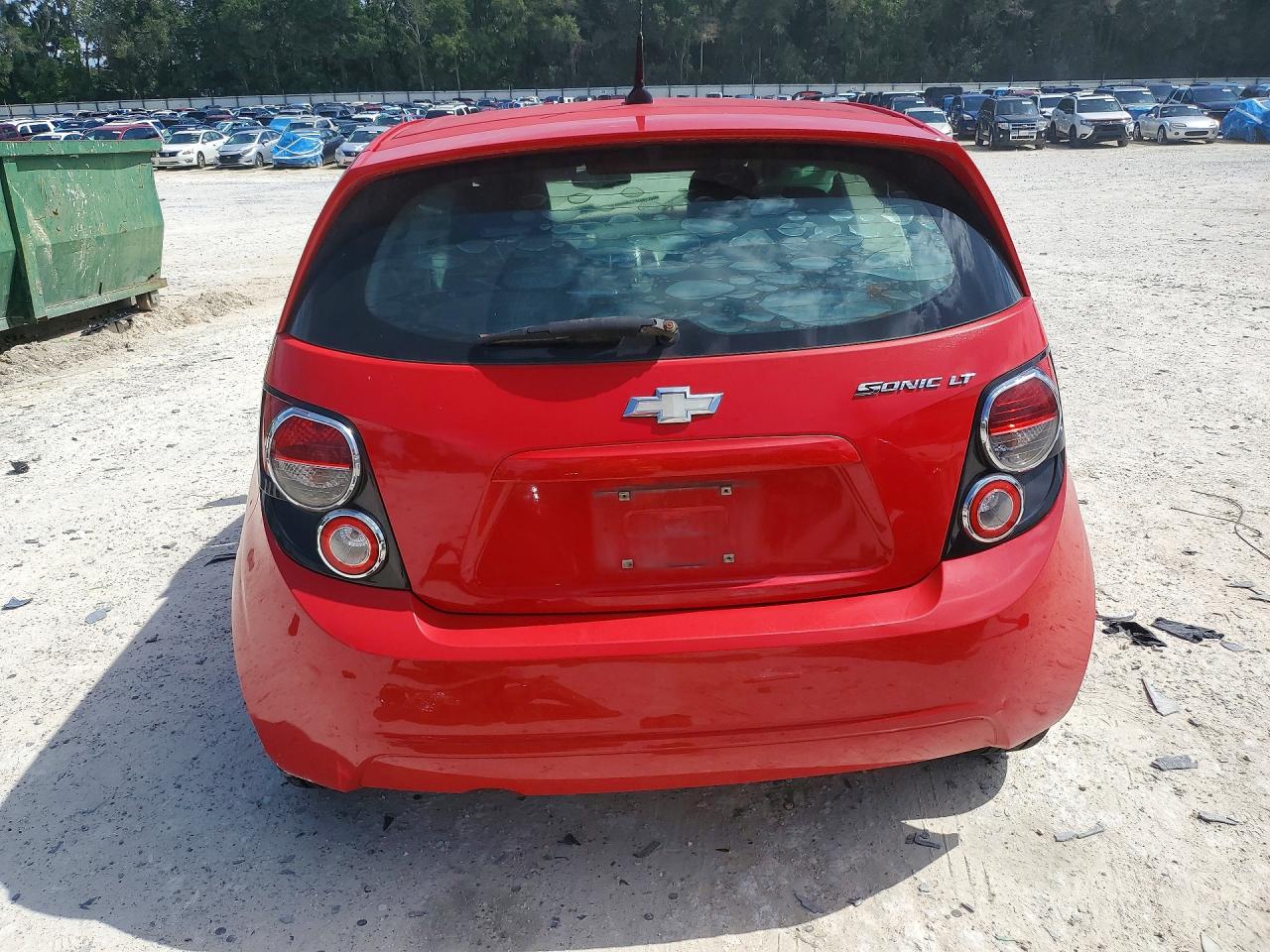 2014 Chevrolet Sonic Lt Red vin: 1G1JC6SH6E4140984