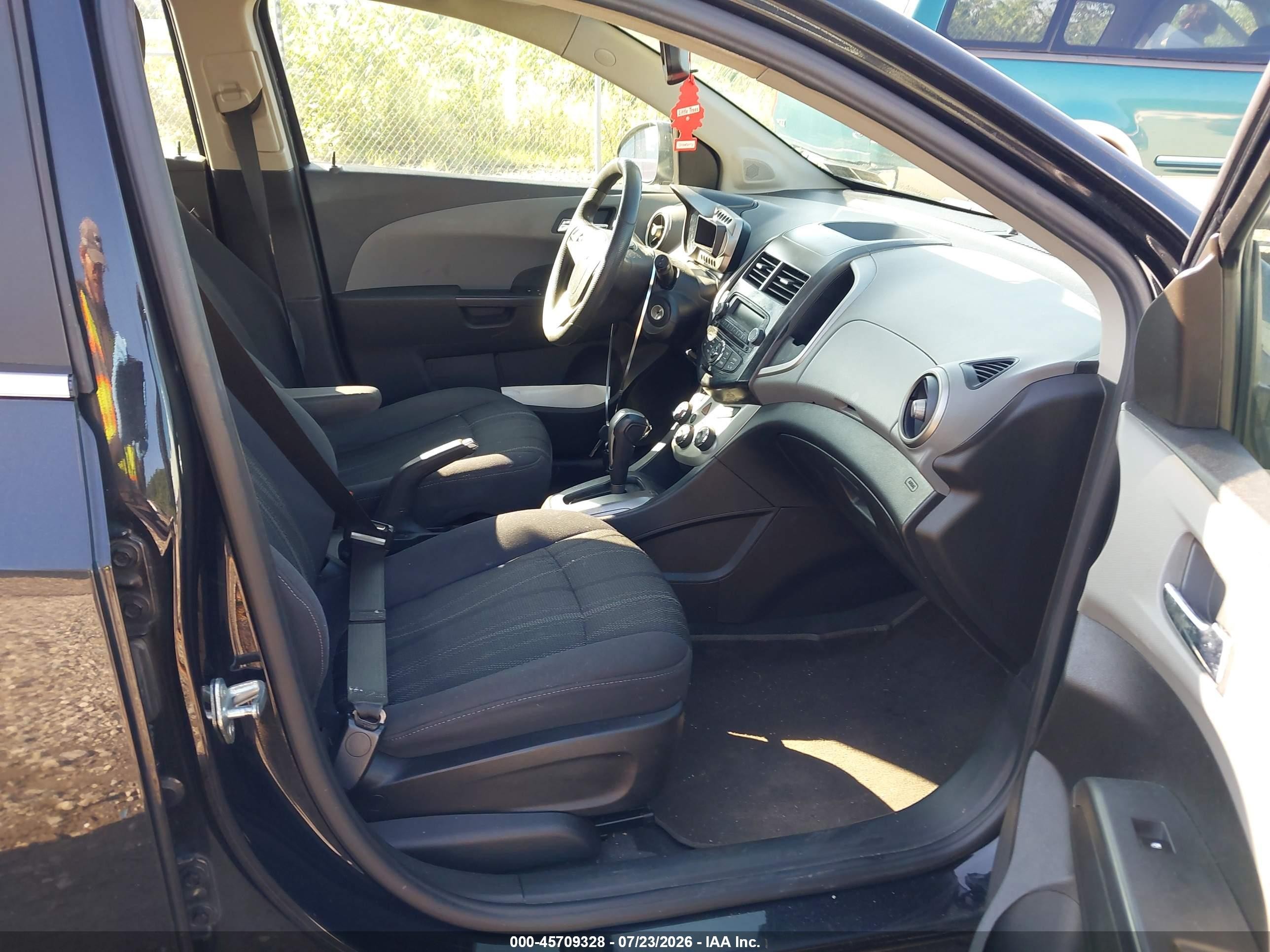 2014 Chevrolet Sonic Lt Auto Black vin: 1G1JC6SH6E4213903