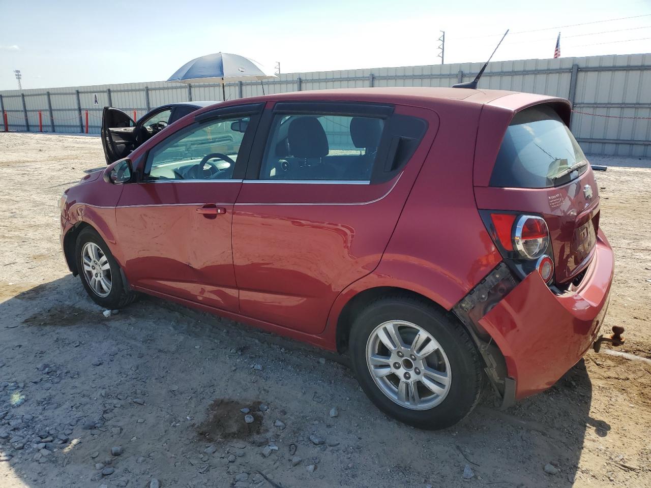 2012 Chevrolet Sonic Lt Red vin: 1G1JC6SH7C4122281