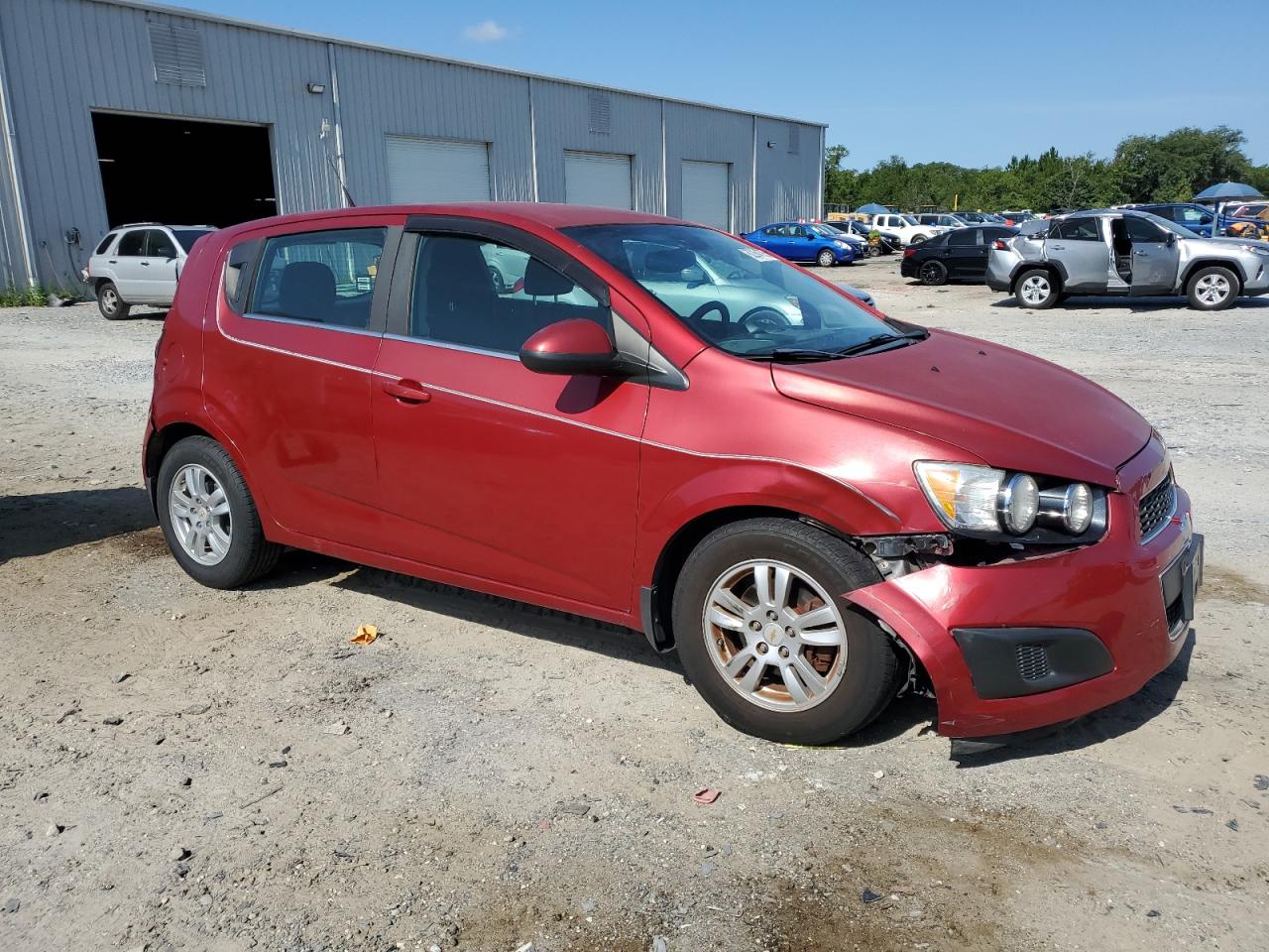 2012 Chevrolet Sonic Lt Red vin: 1G1JC6SH7C4122281