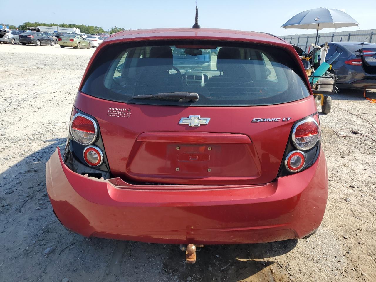 2012 Chevrolet Sonic Lt Red vin: 1G1JC6SH7C4122281
