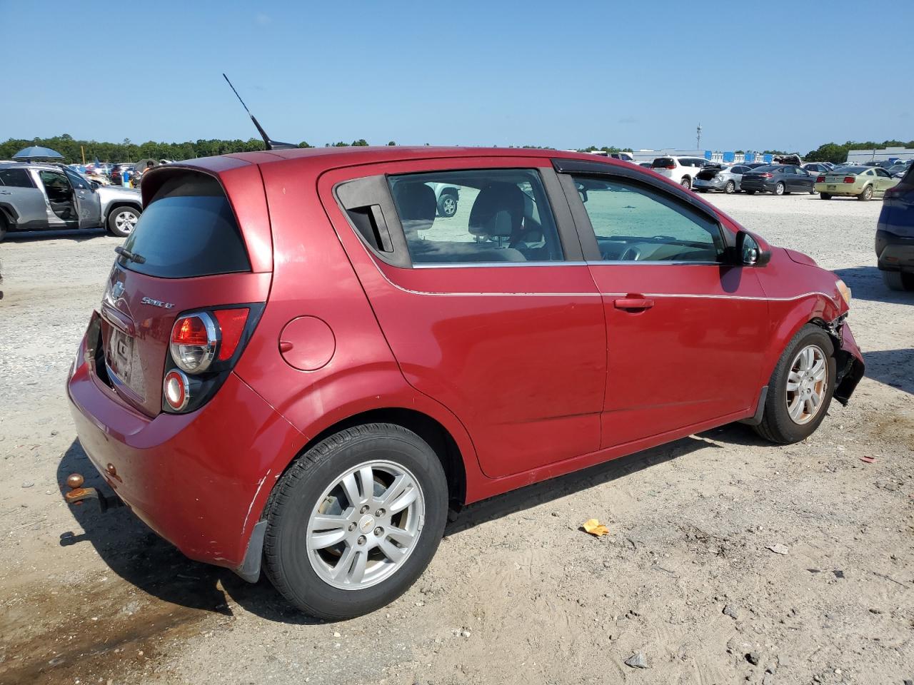 2012 Chevrolet Sonic Lt Red vin: 1G1JC6SH7C4122281