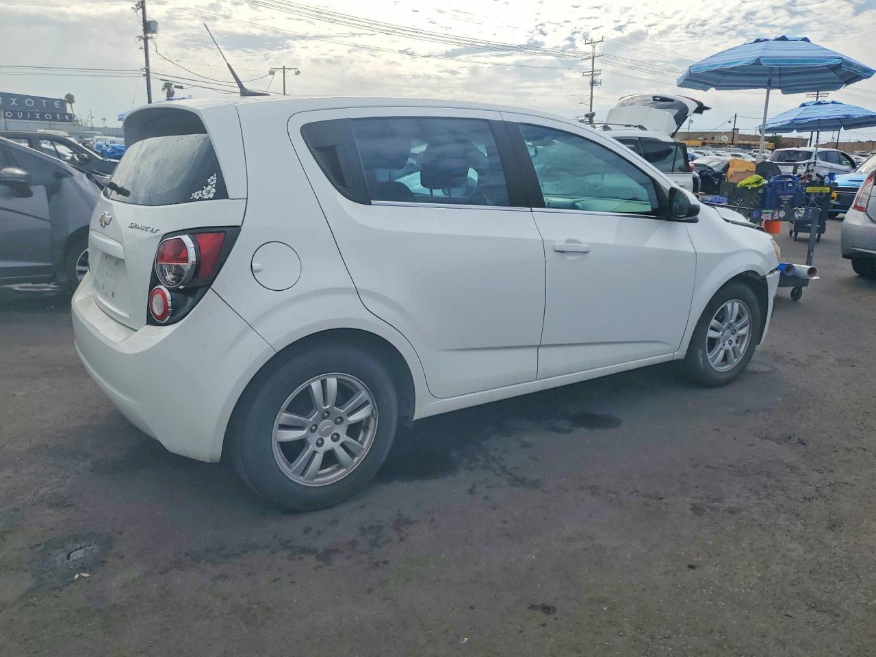 2013 Chevrolet Sonic Lt White vin: 1G1JC6SH7D4155783