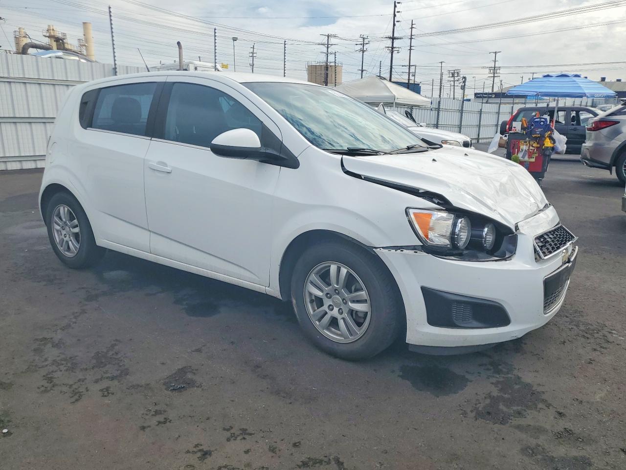 2013 Chevrolet Sonic Lt White vin: 1G1JC6SH7D4155783