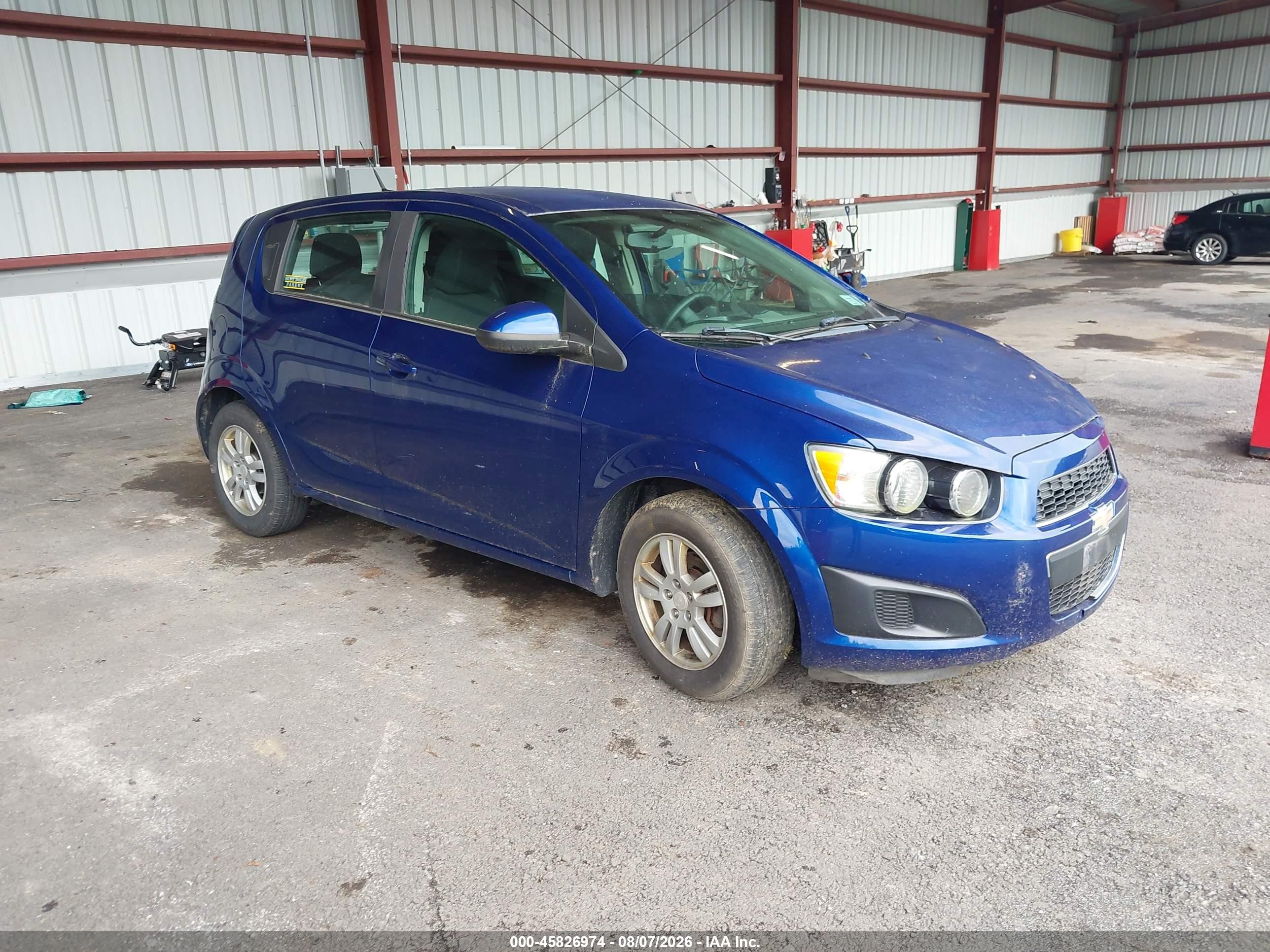 2014 Chevrolet Sonic Lt Auto Blue vin: 1G1JC6SH7E4227292