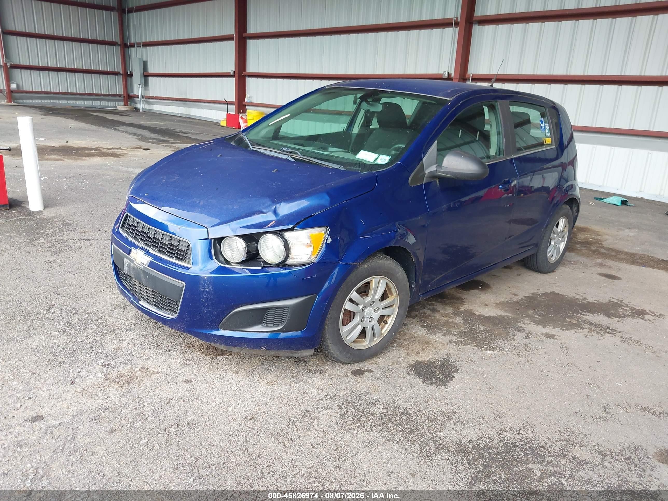 2014 Chevrolet Sonic Lt Auto Blue vin: 1G1JC6SH7E4227292