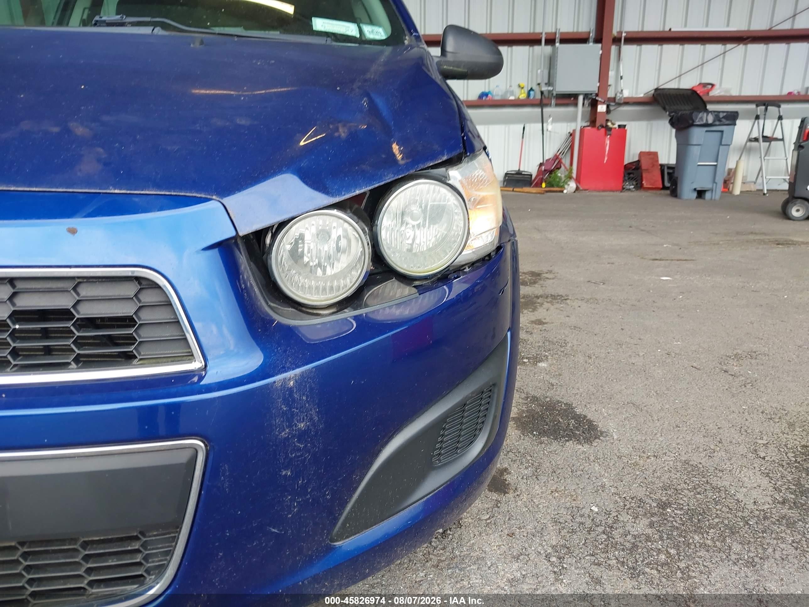 2014 Chevrolet Sonic Lt Auto Blue vin: 1G1JC6SH7E4227292