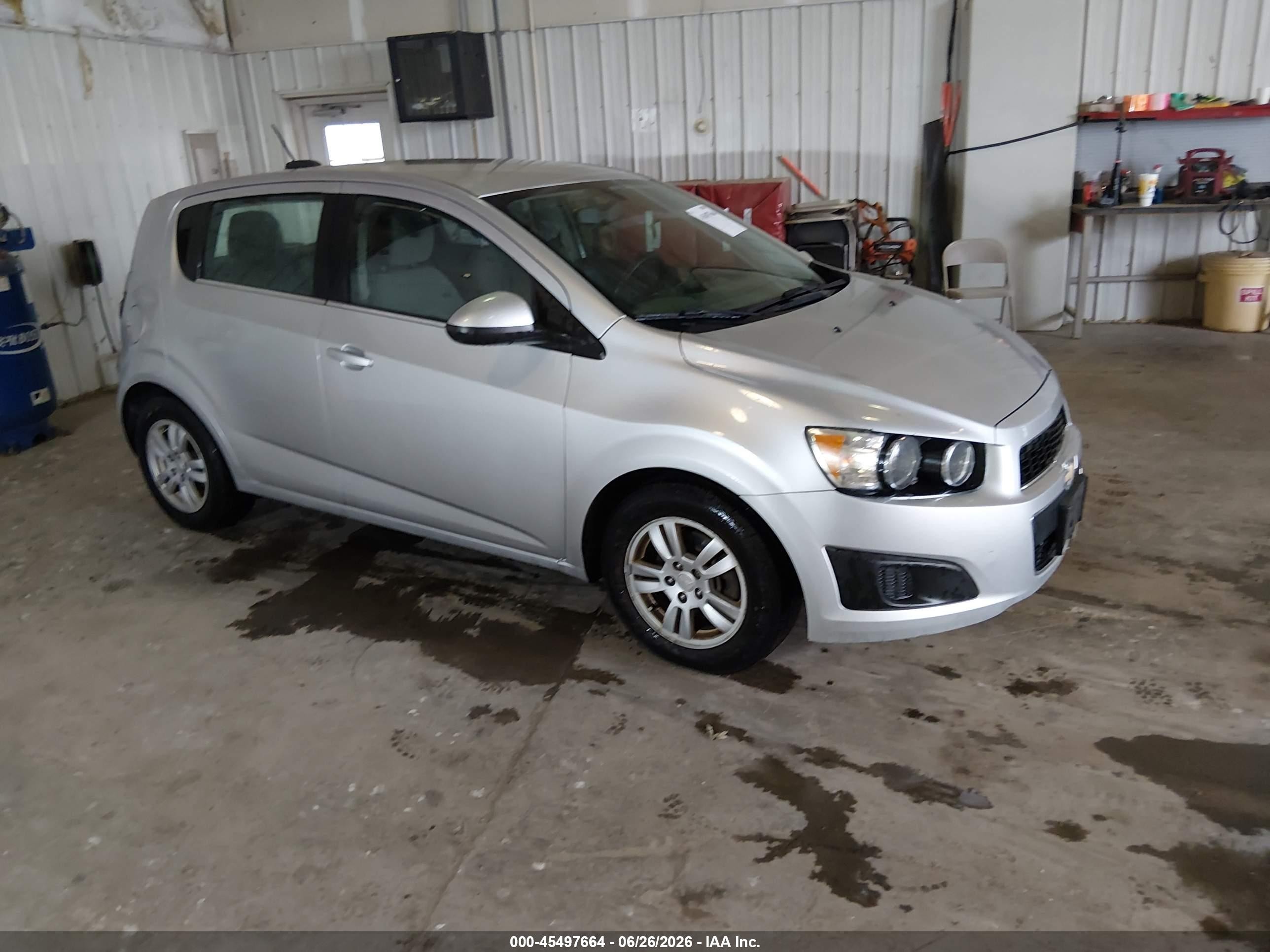 2015 Chevrolet Sonic Lt Auto Silver vin: 1G1JC6SH7F4111558