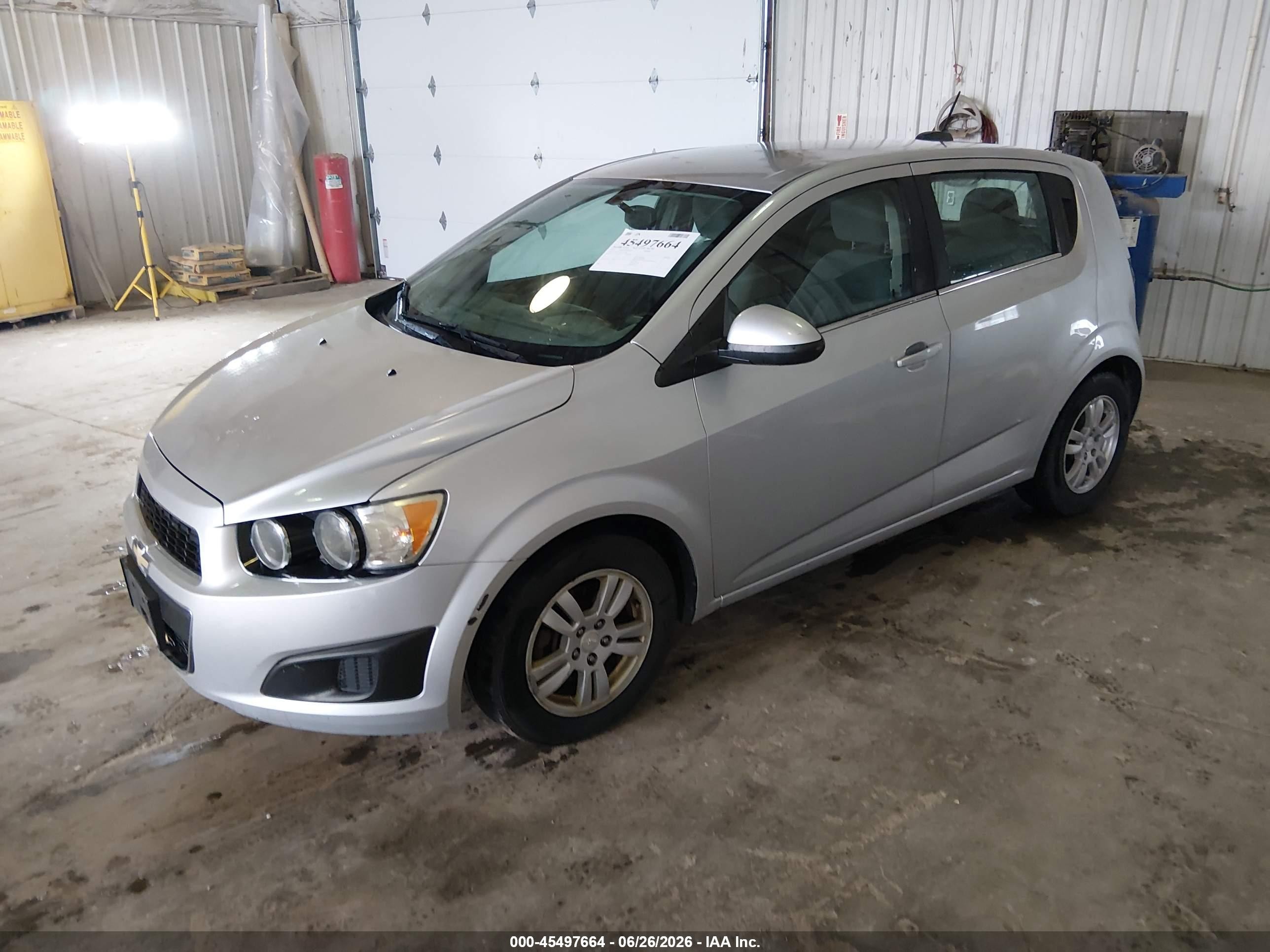 2015 Chevrolet Sonic Lt Auto Silver vin: 1G1JC6SH7F4111558