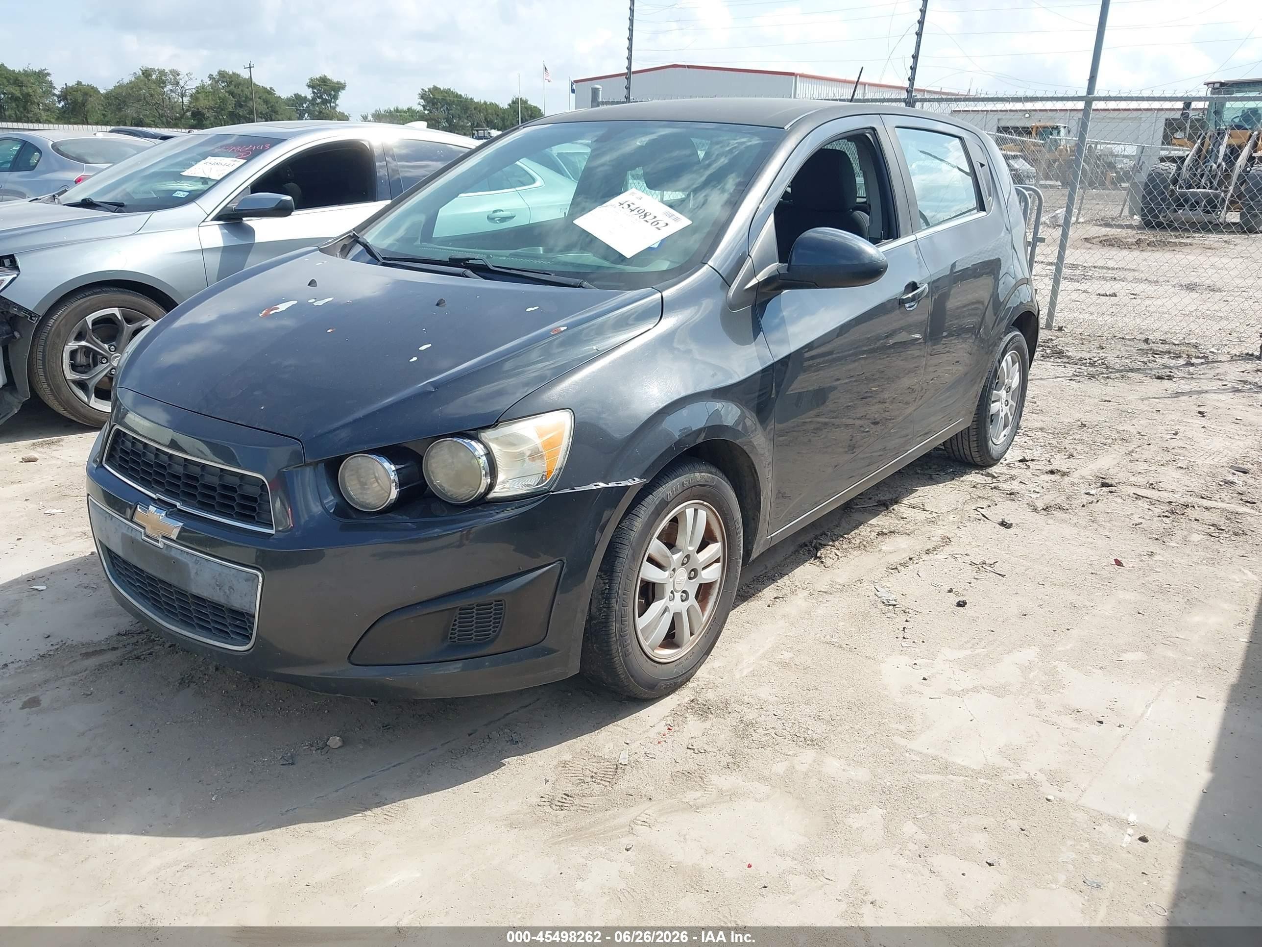 2015 Chevrolet Sonic Lt Auto Черный vin: 1G1JC6SH7F4131857