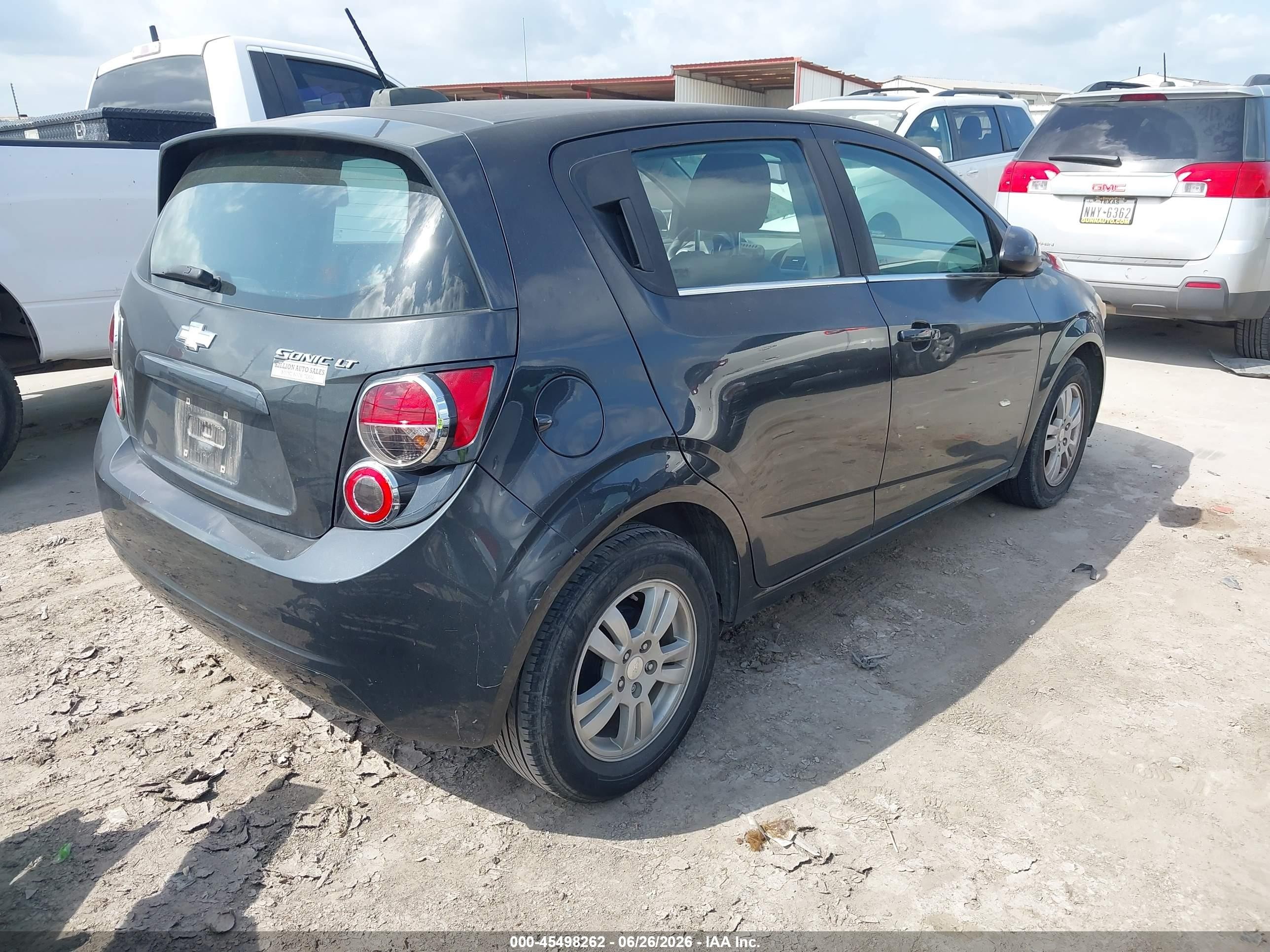 2015 Chevrolet Sonic Lt Auto Черный vin: 1G1JC6SH7F4131857