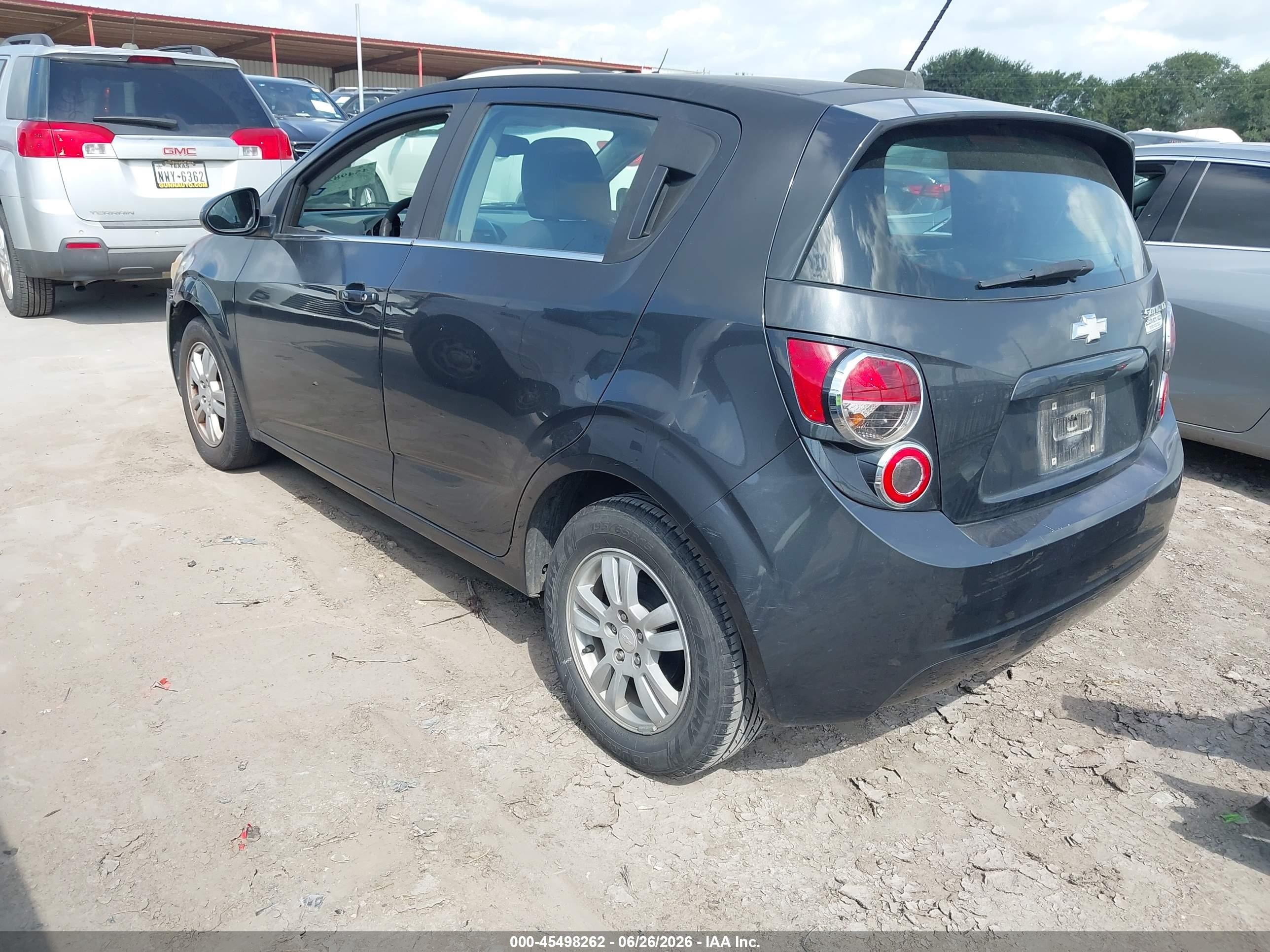 2015 Chevrolet Sonic Lt Auto Черный vin: 1G1JC6SH7F4131857