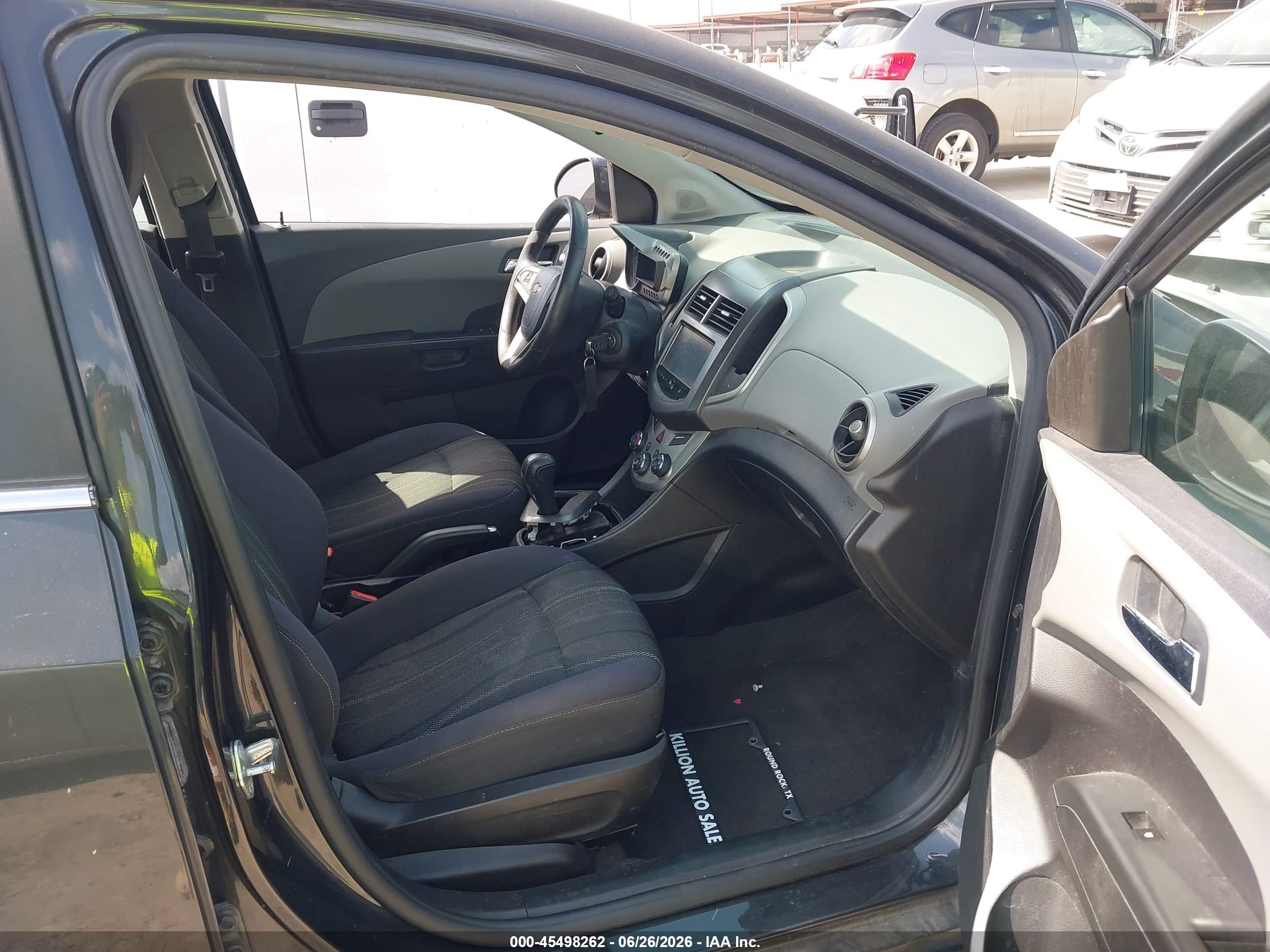 2015 Chevrolet Sonic Lt Auto Черный vin: 1G1JC6SH7F4131857
