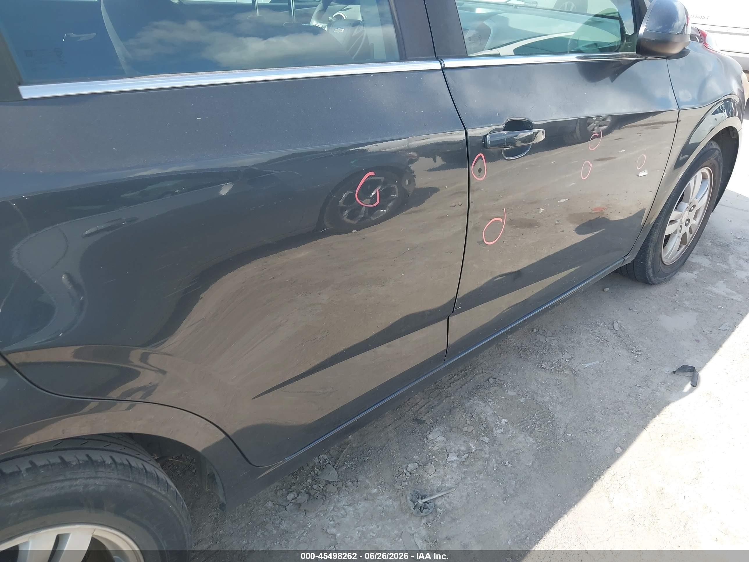 2015 Chevrolet Sonic Lt Auto Черный vin: 1G1JC6SH7F4131857