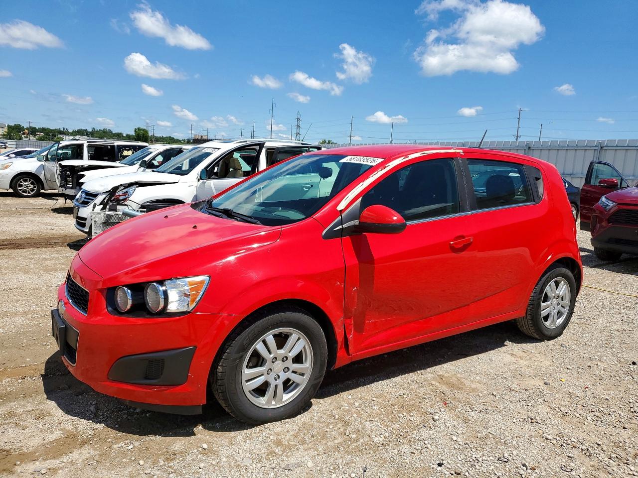 2015 Chevrolet Sonic Lt Red vin: 1G1JC6SH7F4177866