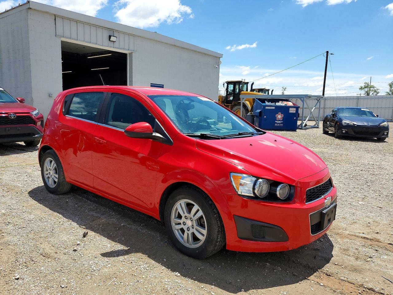 2015 Chevrolet Sonic Lt Red vin: 1G1JC6SH7F4177866