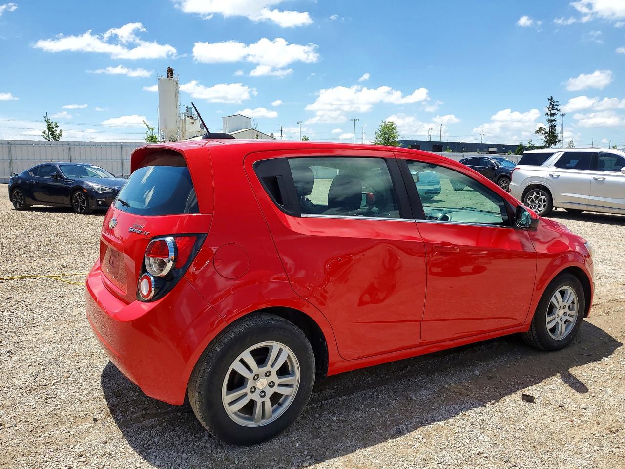 2015 Chevrolet Sonic Lt Red vin: 1G1JC6SH7F4177866