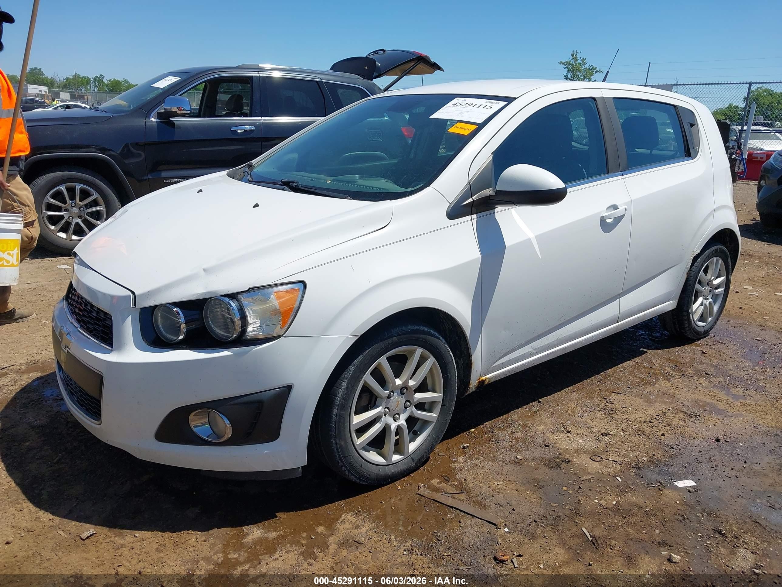 2012 Chevrolet Sonic 2lt White vin: 1G1JC6SH8C4137596