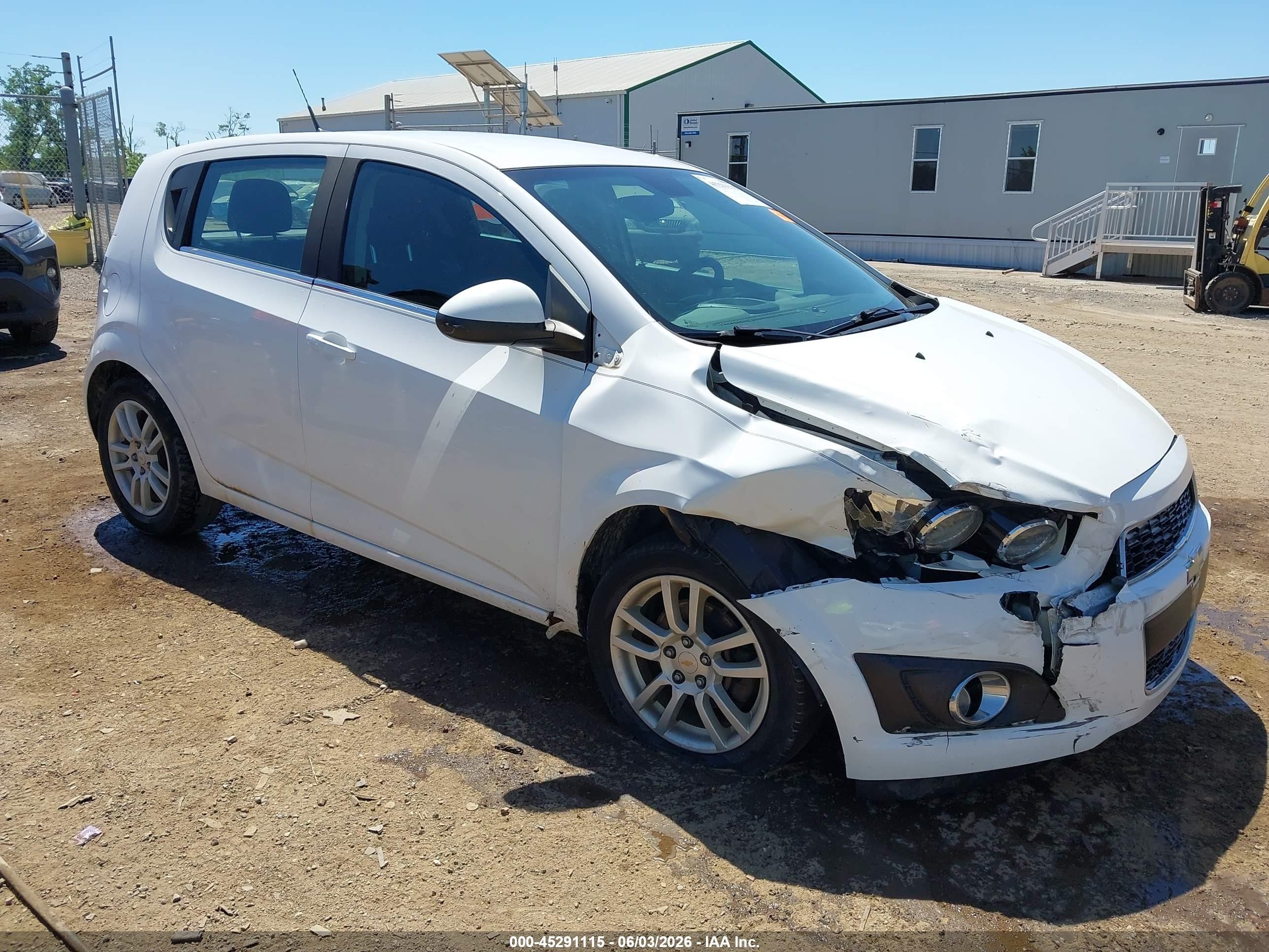 2012 Chevrolet Sonic 2lt White vin: 1G1JC6SH8C4137596