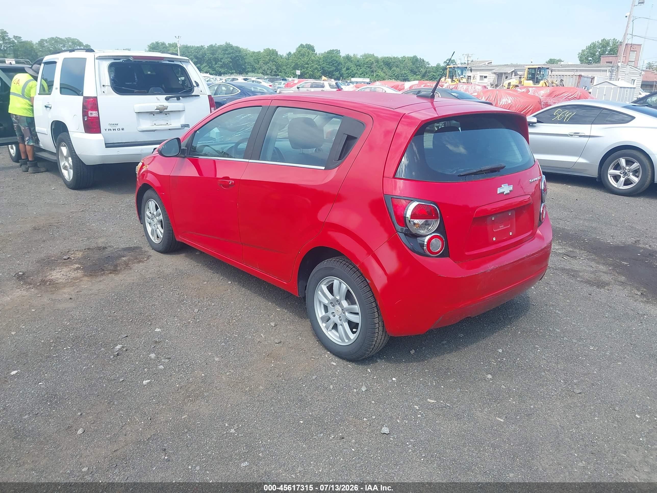 2012 Chevrolet Sonic 2lt Red vin: 1G1JC6SH8C4167309