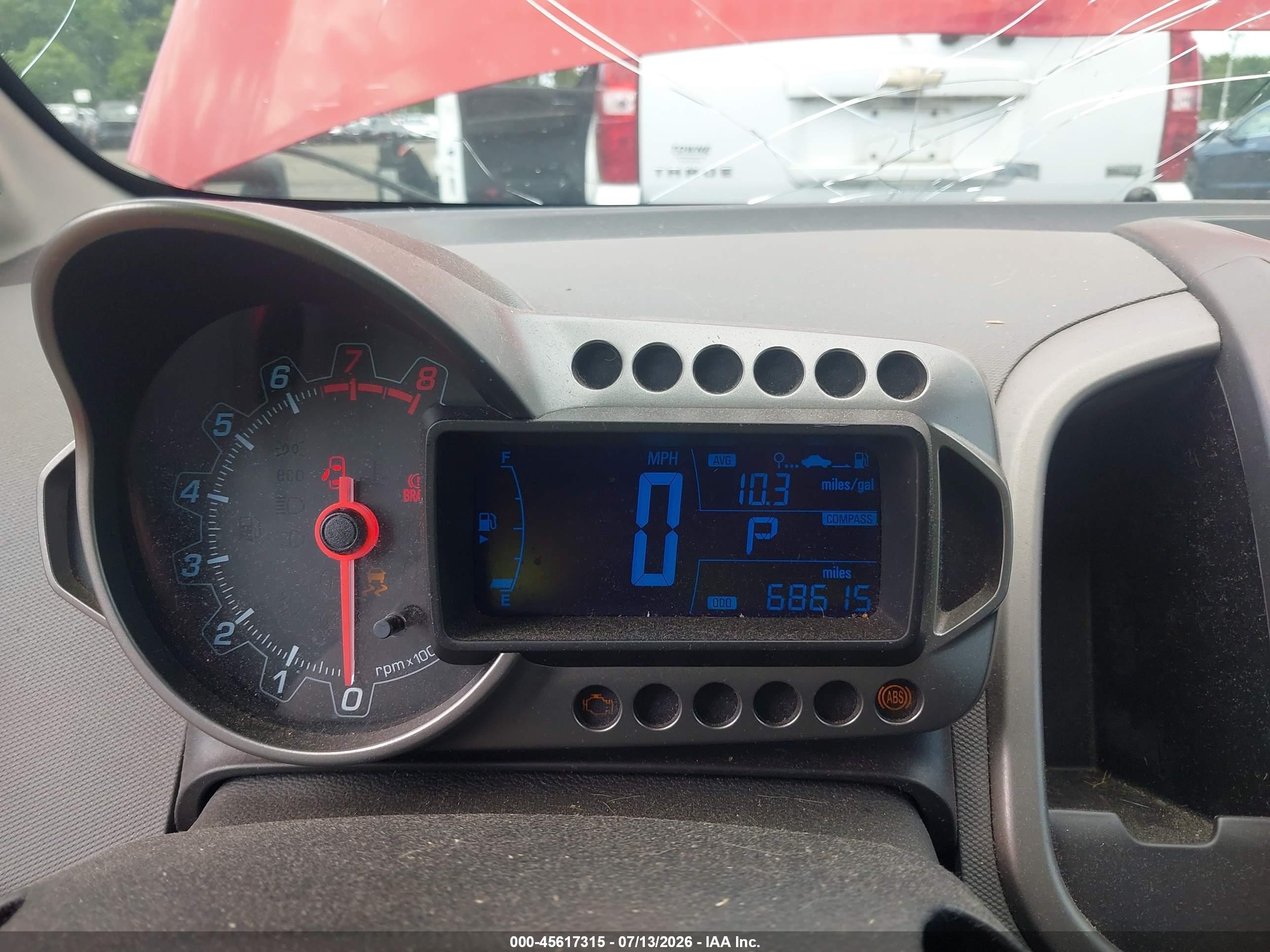 2012 Chevrolet Sonic 2lt Red vin: 1G1JC6SH8C4167309