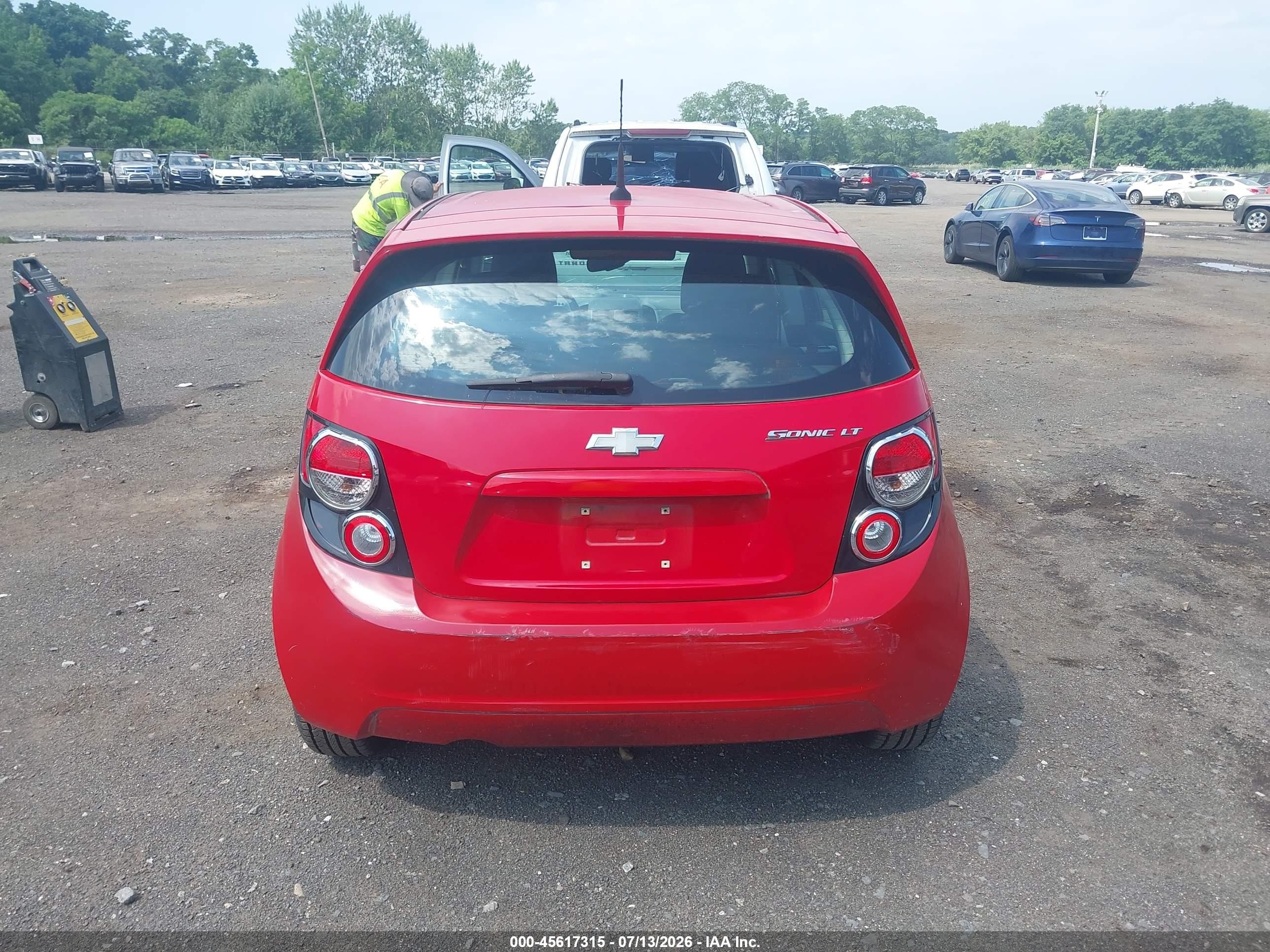 2012 Chevrolet Sonic 2lt Red vin: 1G1JC6SH8C4167309