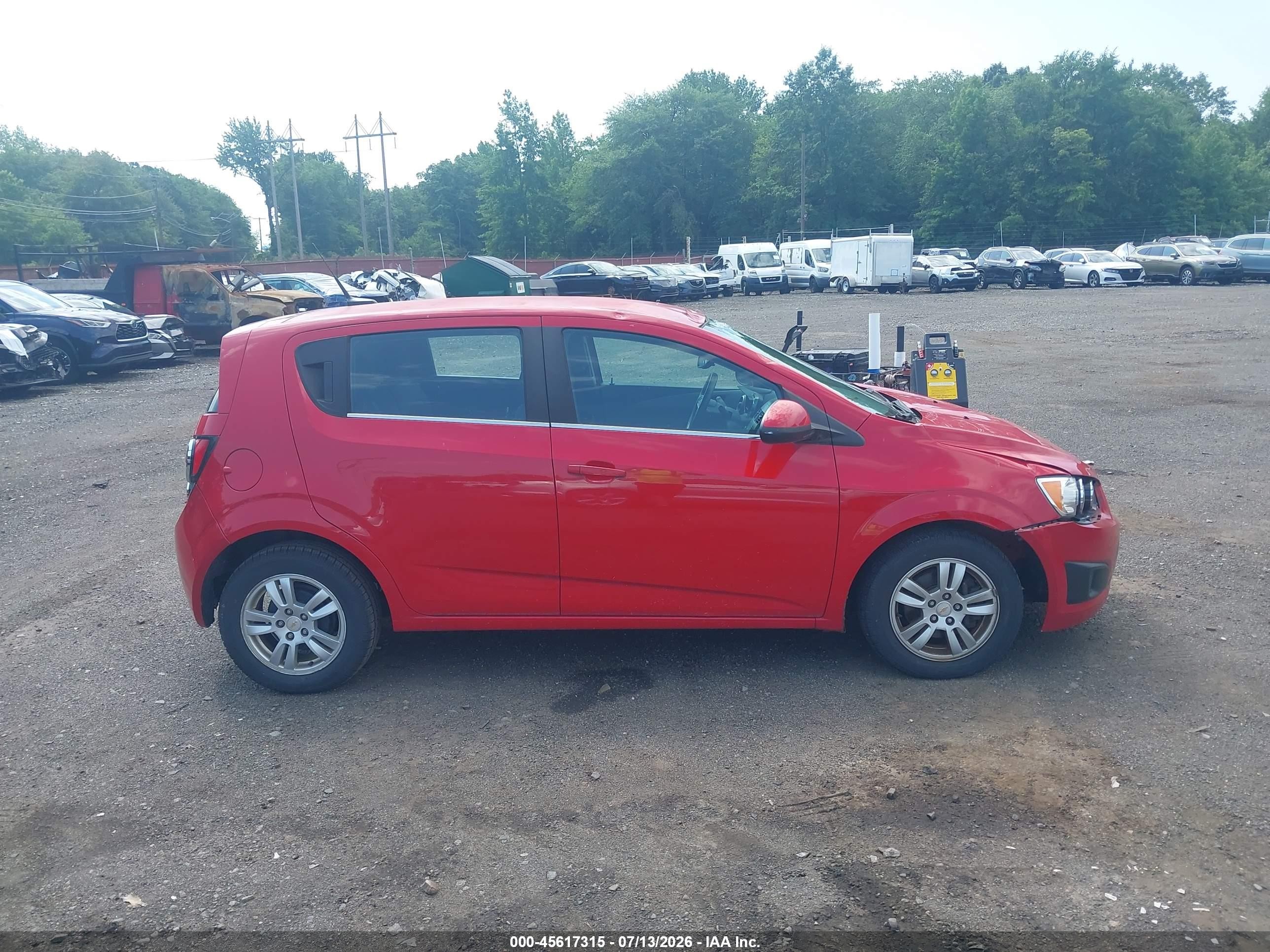 2012 Chevrolet Sonic 2lt Red vin: 1G1JC6SH8C4167309