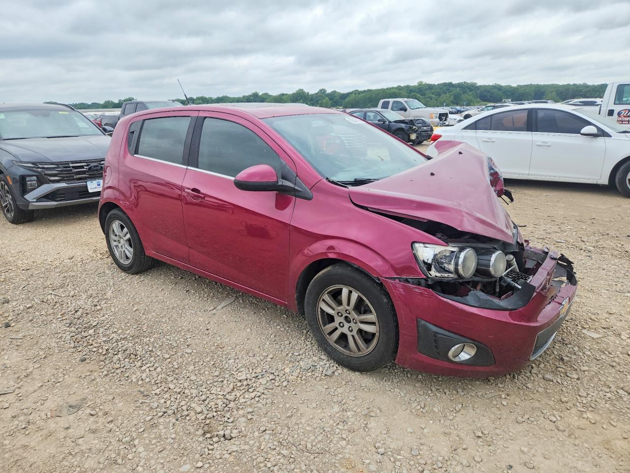 2014 Chevrolet Sonic Lt Purple vin: 1G1JC6SH8E4124642