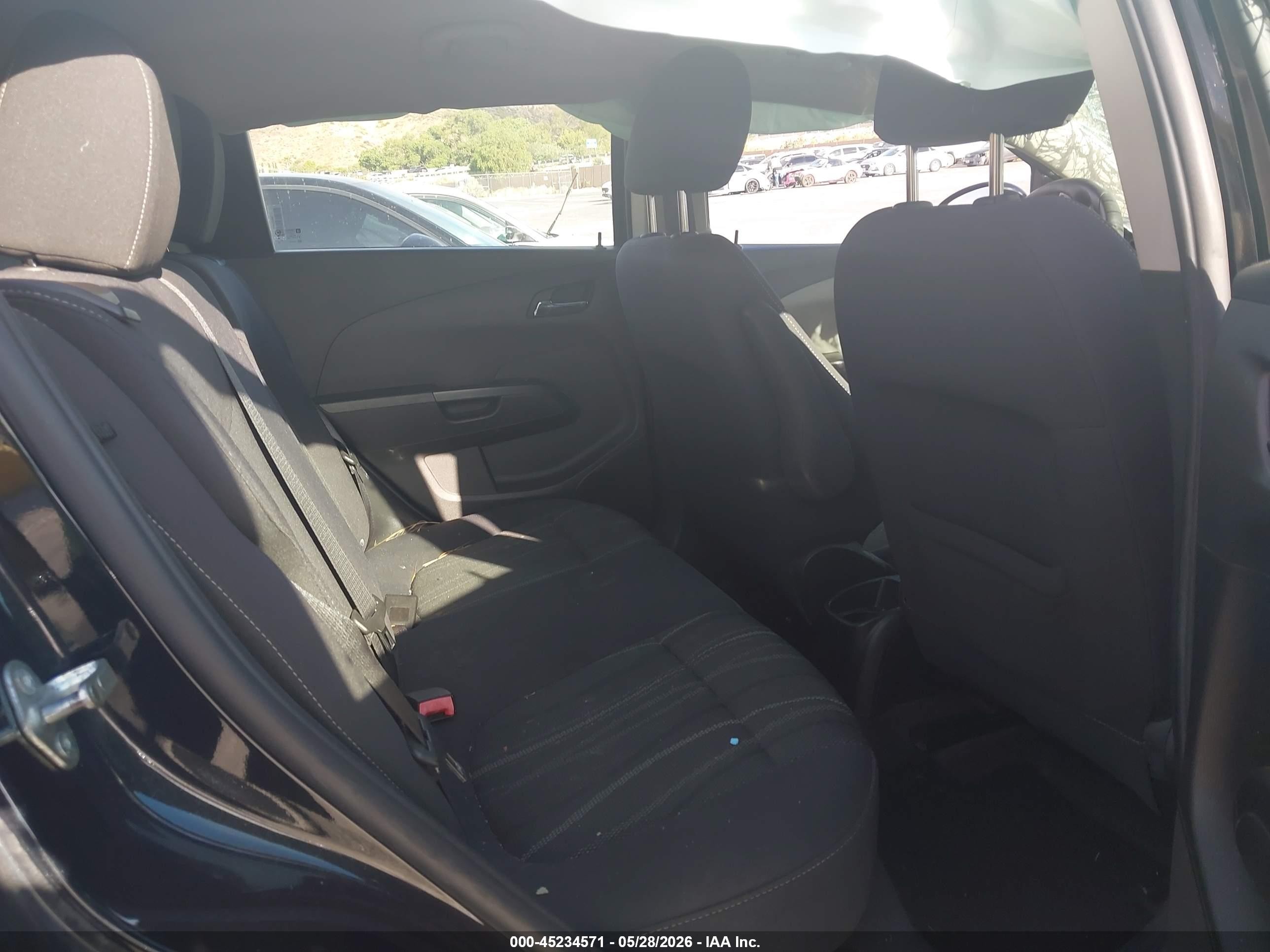 2014 Chevrolet Sonic Lt Auto Black vin: 1G1JC6SH8E4152294