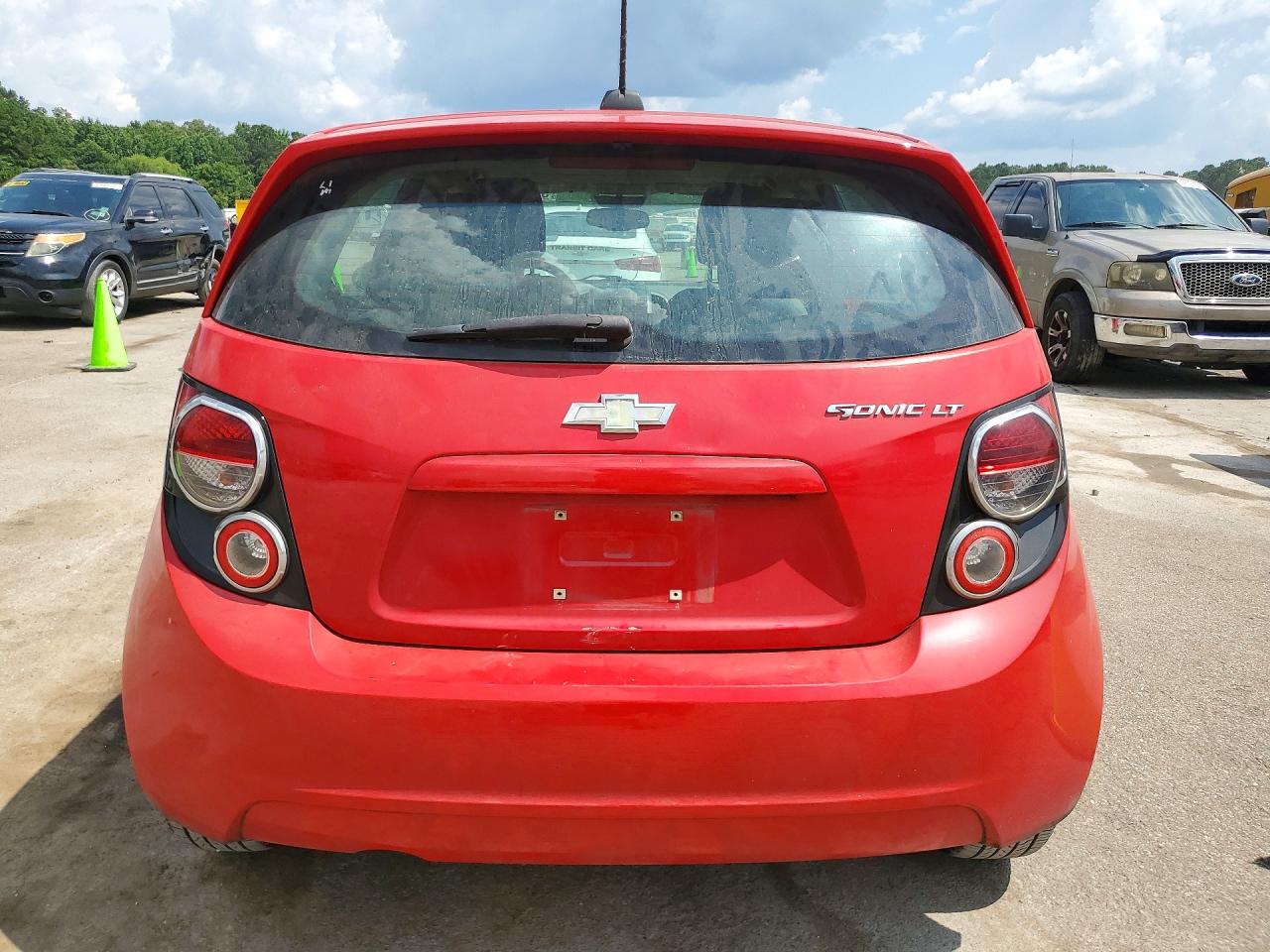 2015 Chevrolet Sonic Lt Красный vin: 1G1JC6SH8F4111858