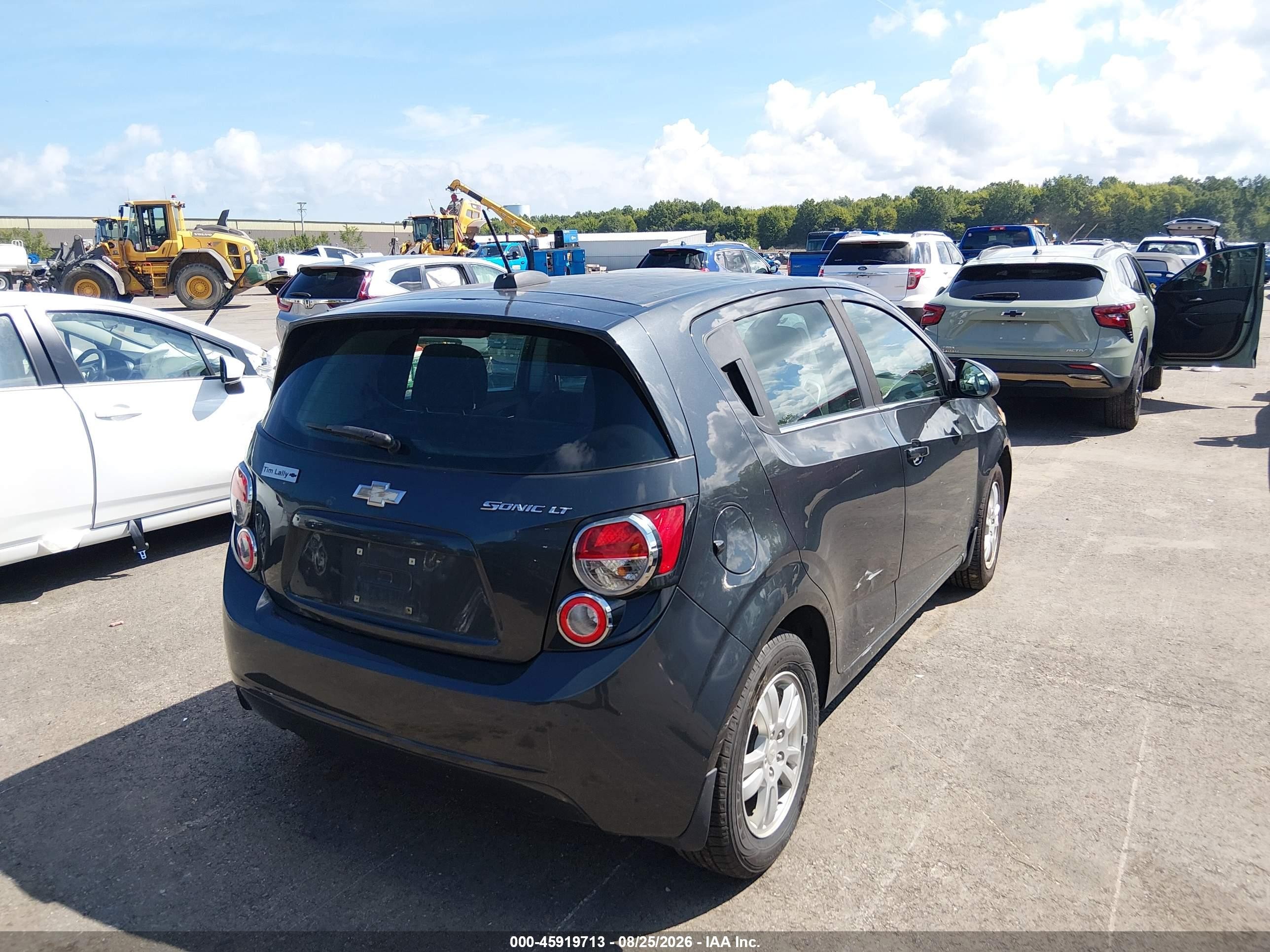2015 Chevrolet Sonic Lt Auto Gray vin: 1G1JC6SH8F4164883