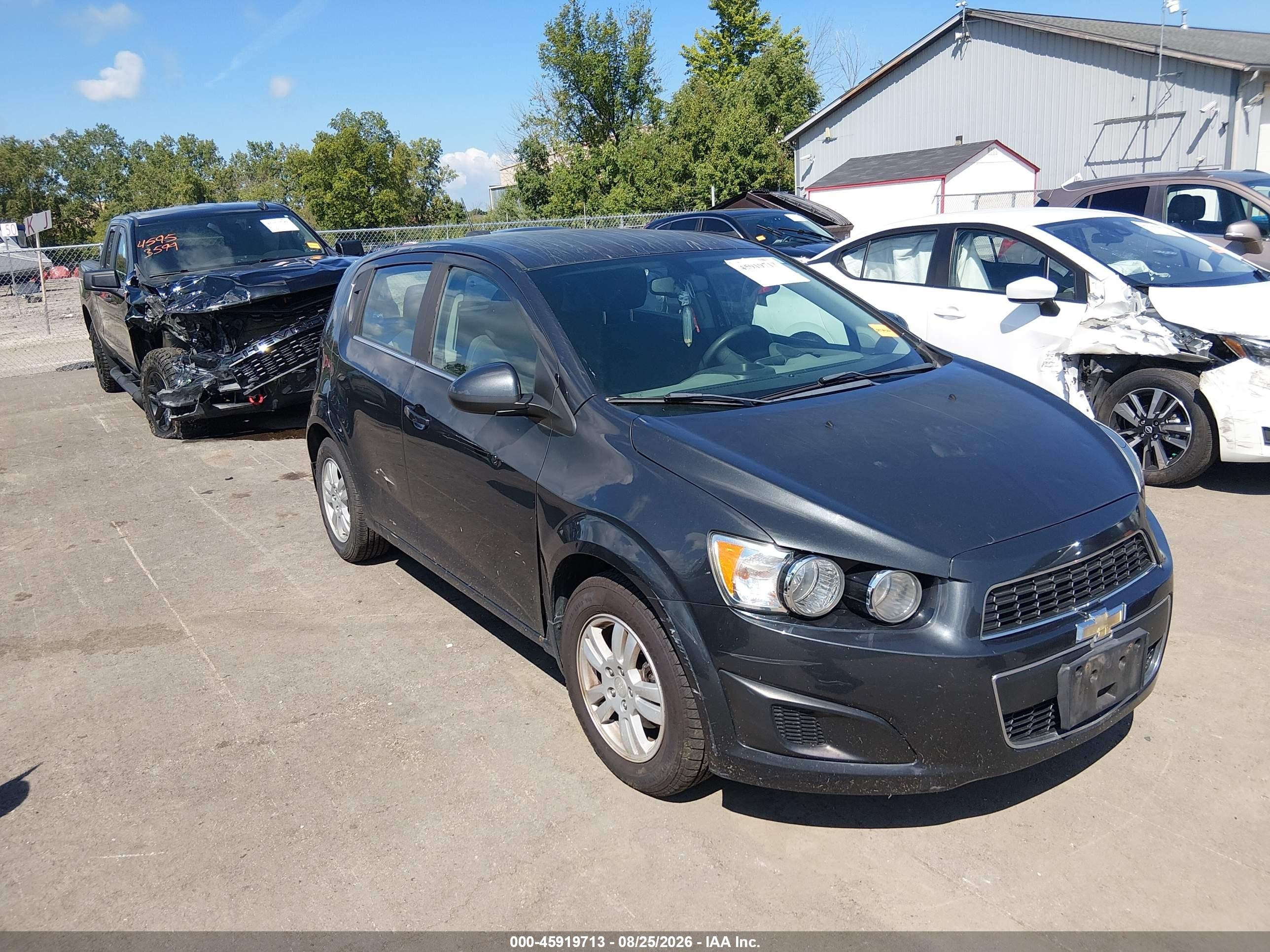 2015 Chevrolet Sonic Lt Auto Серый vin: 1G1JC6SH8F4164883