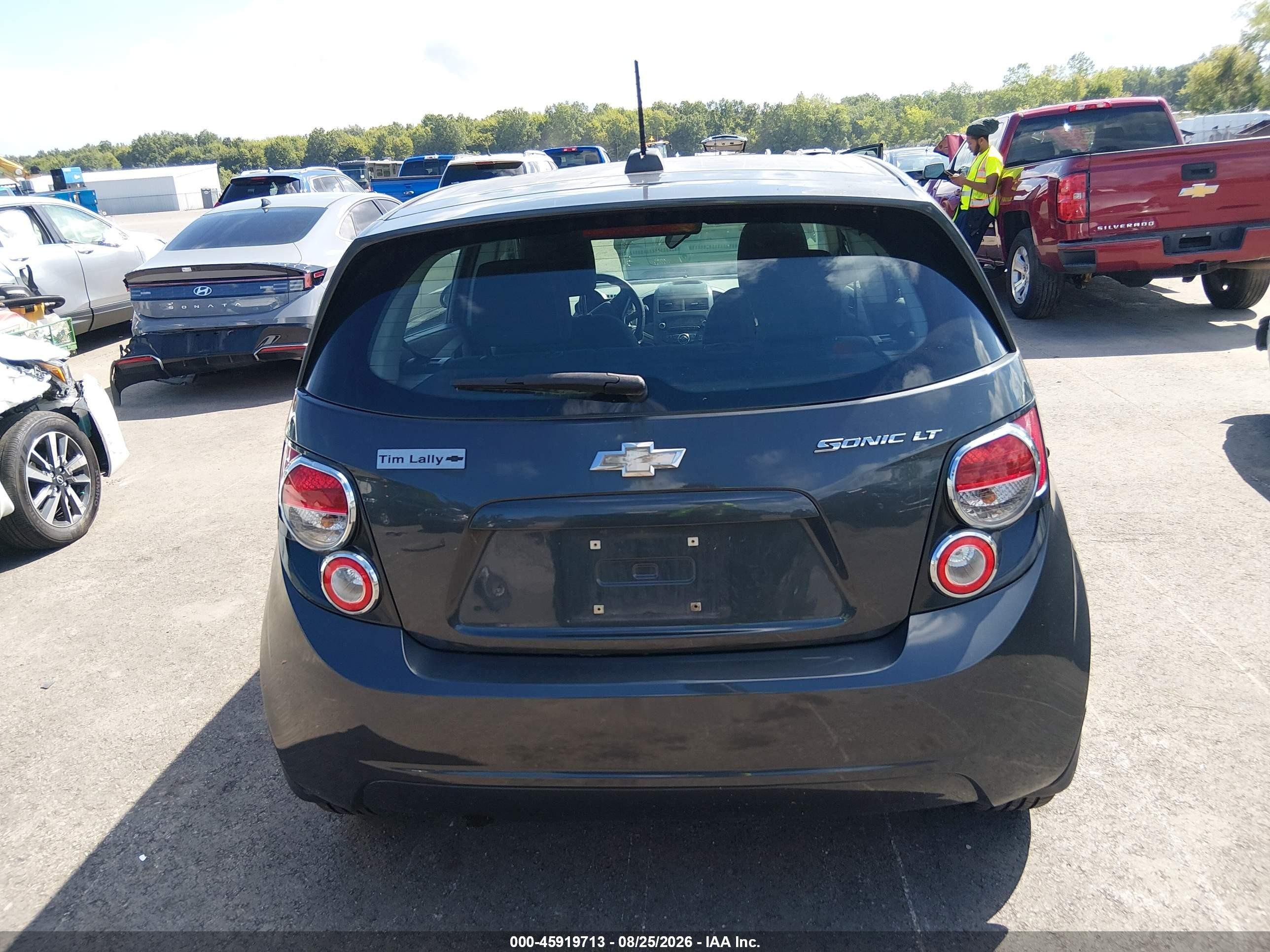 2015 Chevrolet Sonic Lt Auto Gray vin: 1G1JC6SH8F4164883