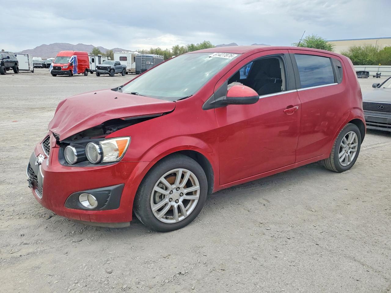 2013 Chevrolet Sonic Lt Red vin: 1G1JC6SH9D4158250