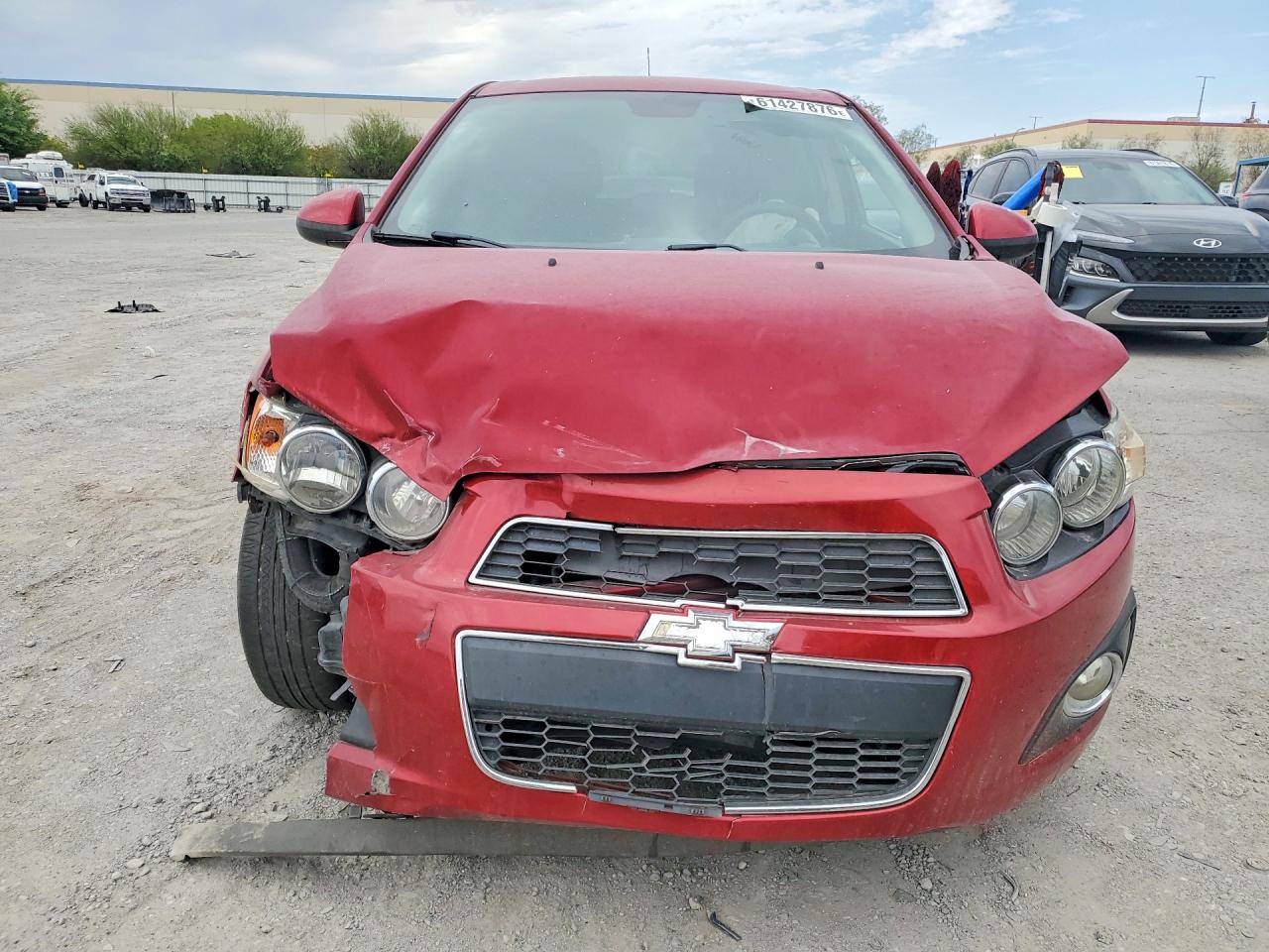 2013 Chevrolet Sonic Lt Red vin: 1G1JC6SH9D4158250