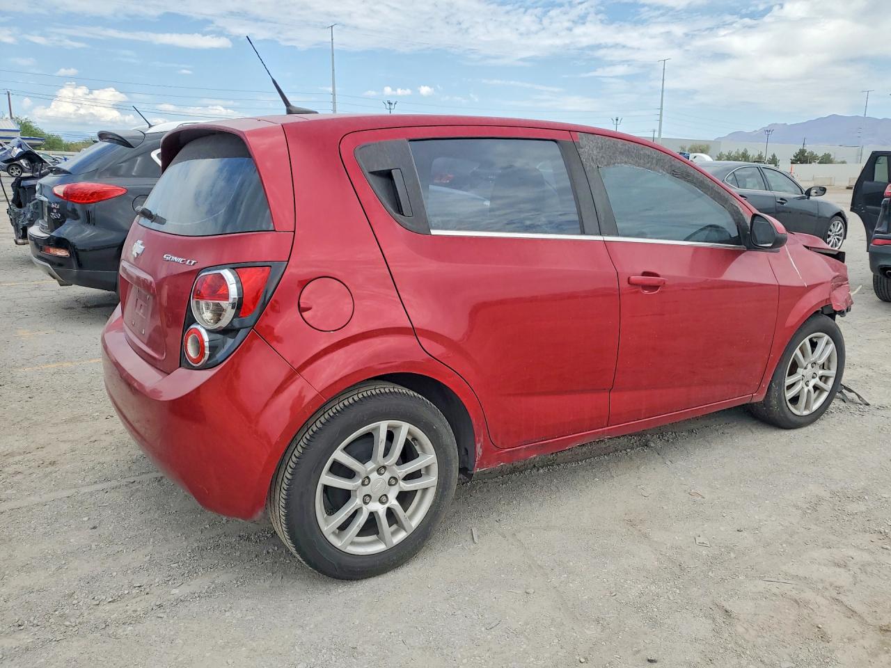 2013 Chevrolet Sonic Lt Red vin: 1G1JC6SH9D4158250