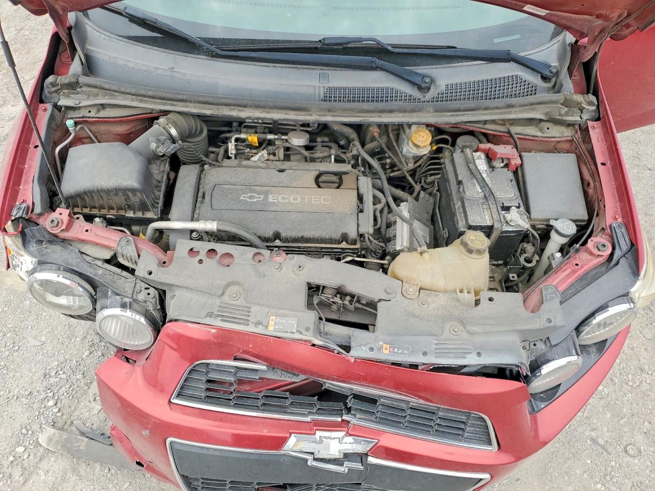 2013 Chevrolet Sonic Lt Red vin: 1G1JC6SH9D4158250