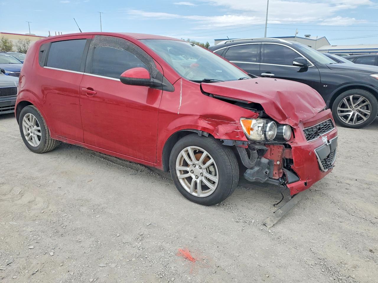 2013 Chevrolet Sonic Lt Red vin: 1G1JC6SH9D4158250