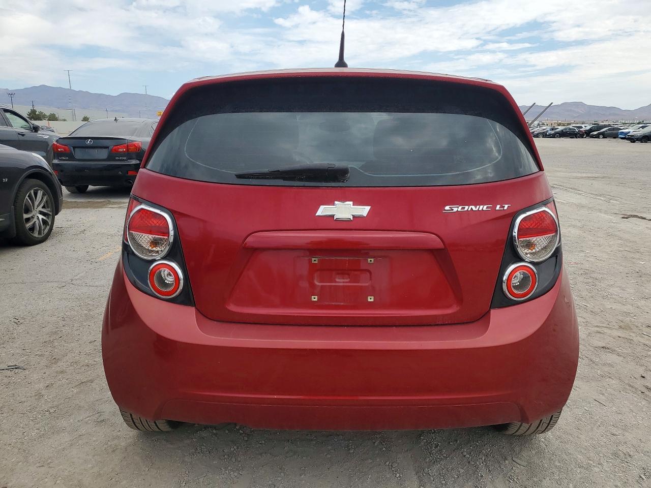 2013 Chevrolet Sonic Lt Red vin: 1G1JC6SH9D4158250