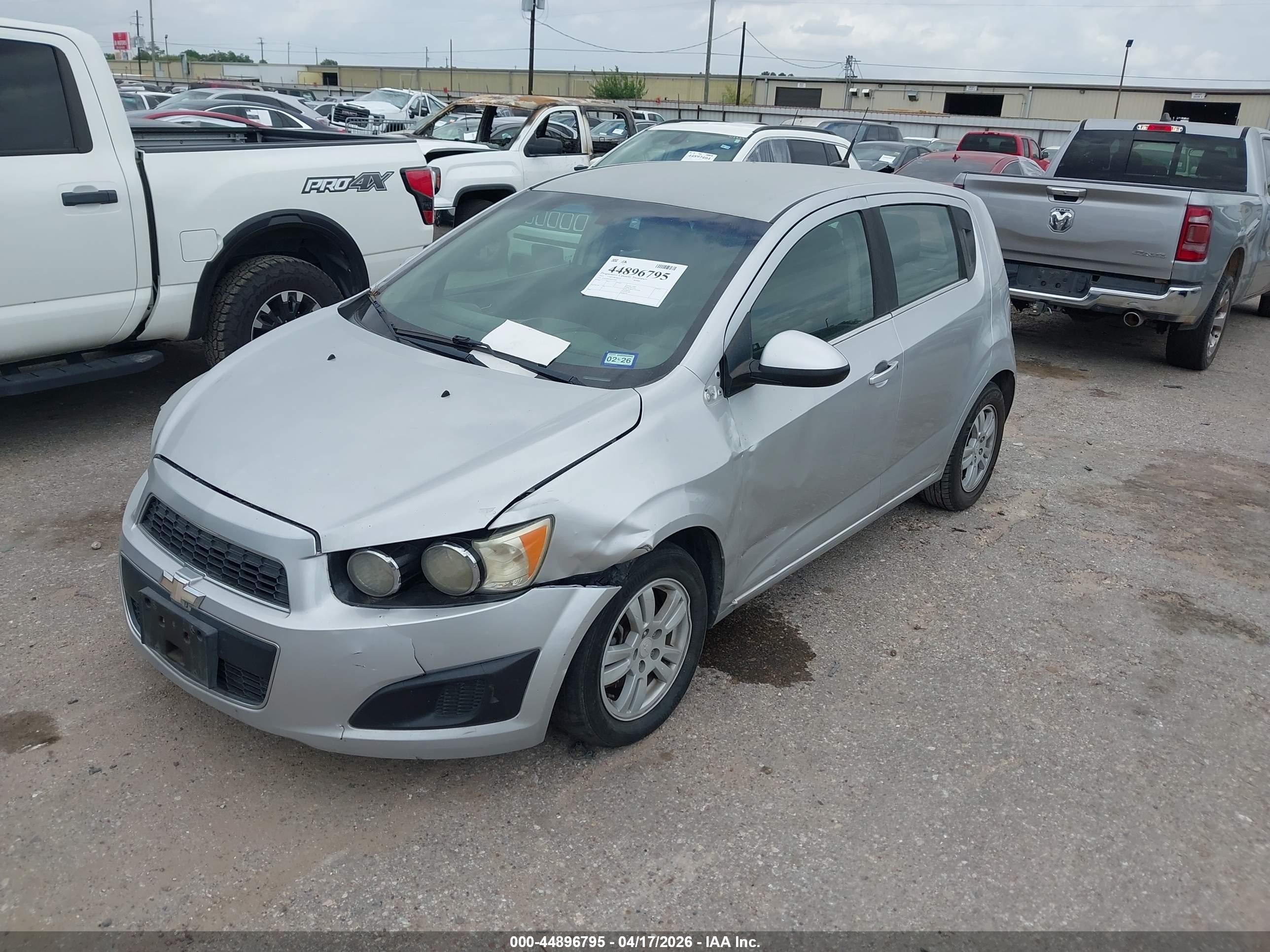 2014 Chevrolet Sonic Lt Auto Silver vin: 1G1JC6SH9E4225687