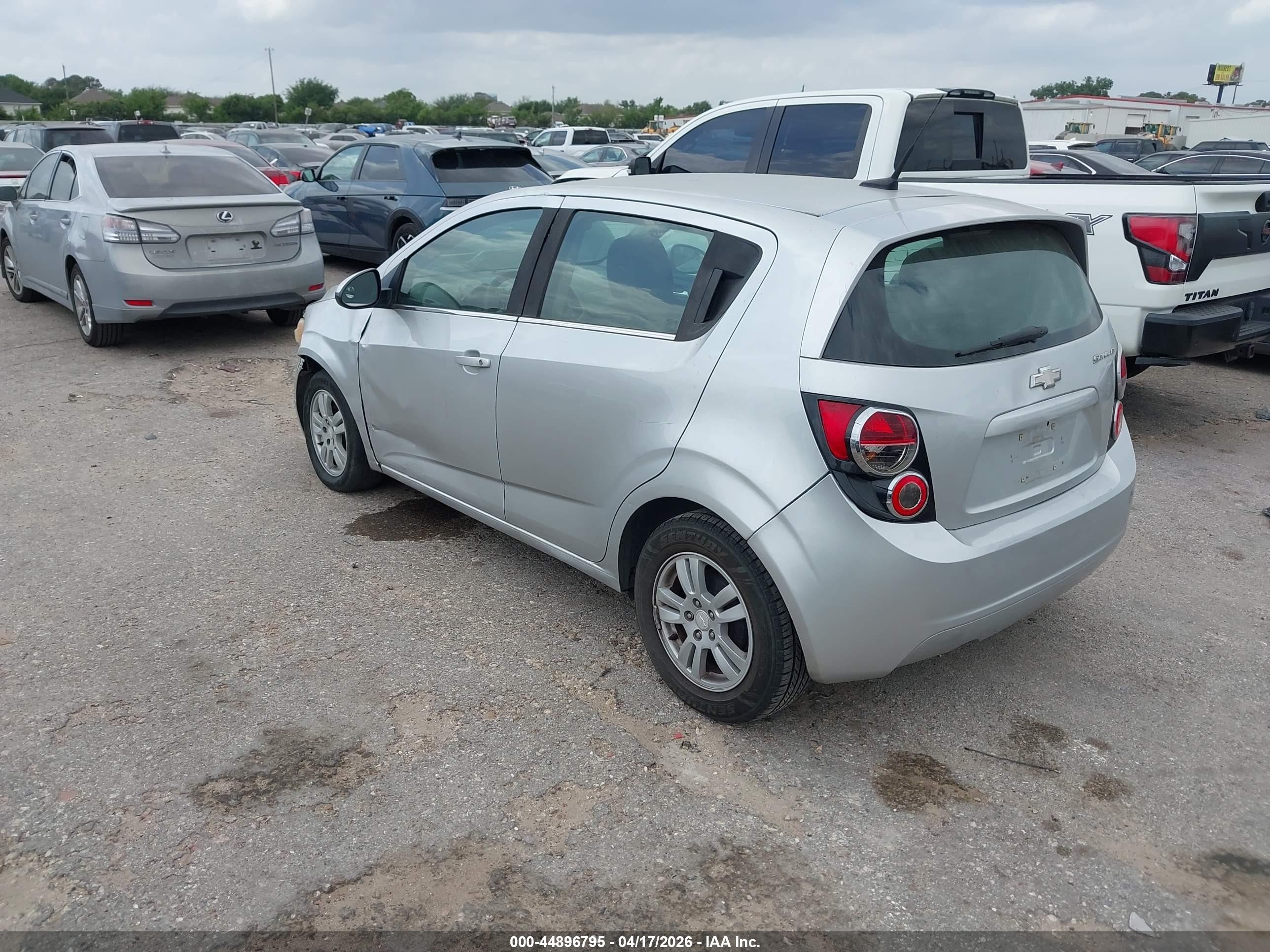 2014 Chevrolet Sonic Lt Auto Silver vin: 1G1JC6SH9E4225687