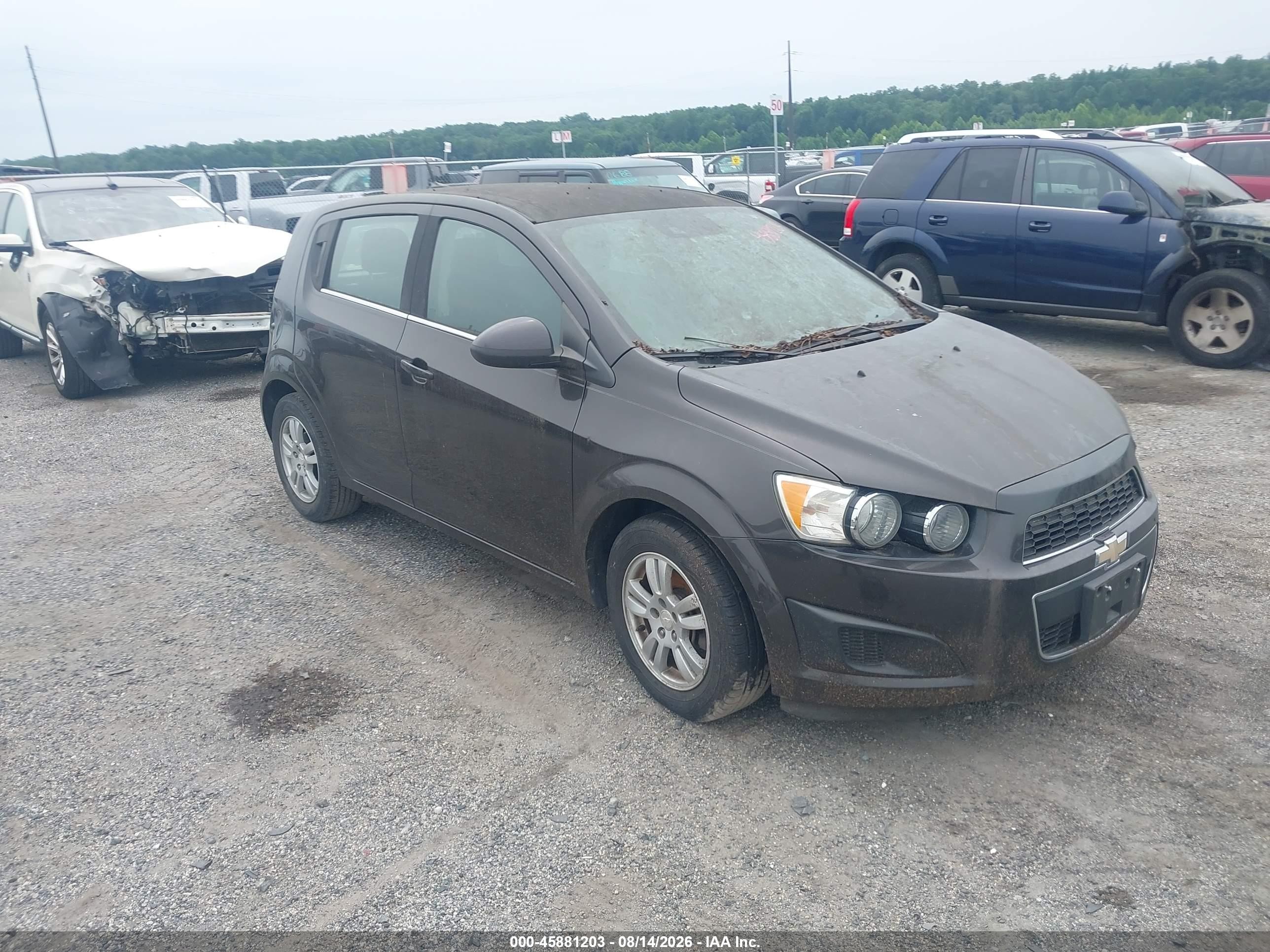 2014 Chevrolet Sonic Lt Auto Black vin: 1G1JC6SH9E4236950