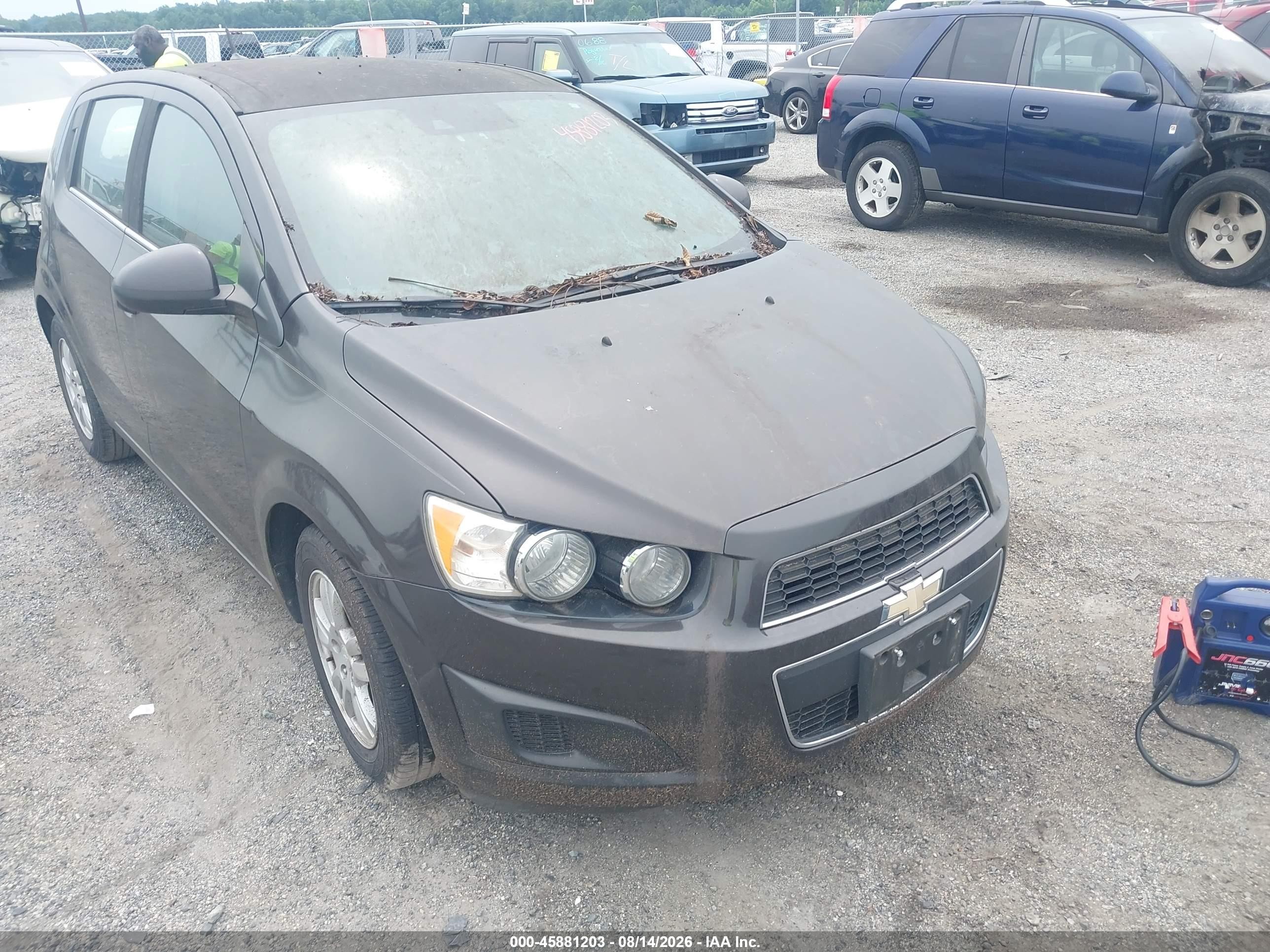 2014 Chevrolet Sonic Lt Auto Black vin: 1G1JC6SH9E4236950