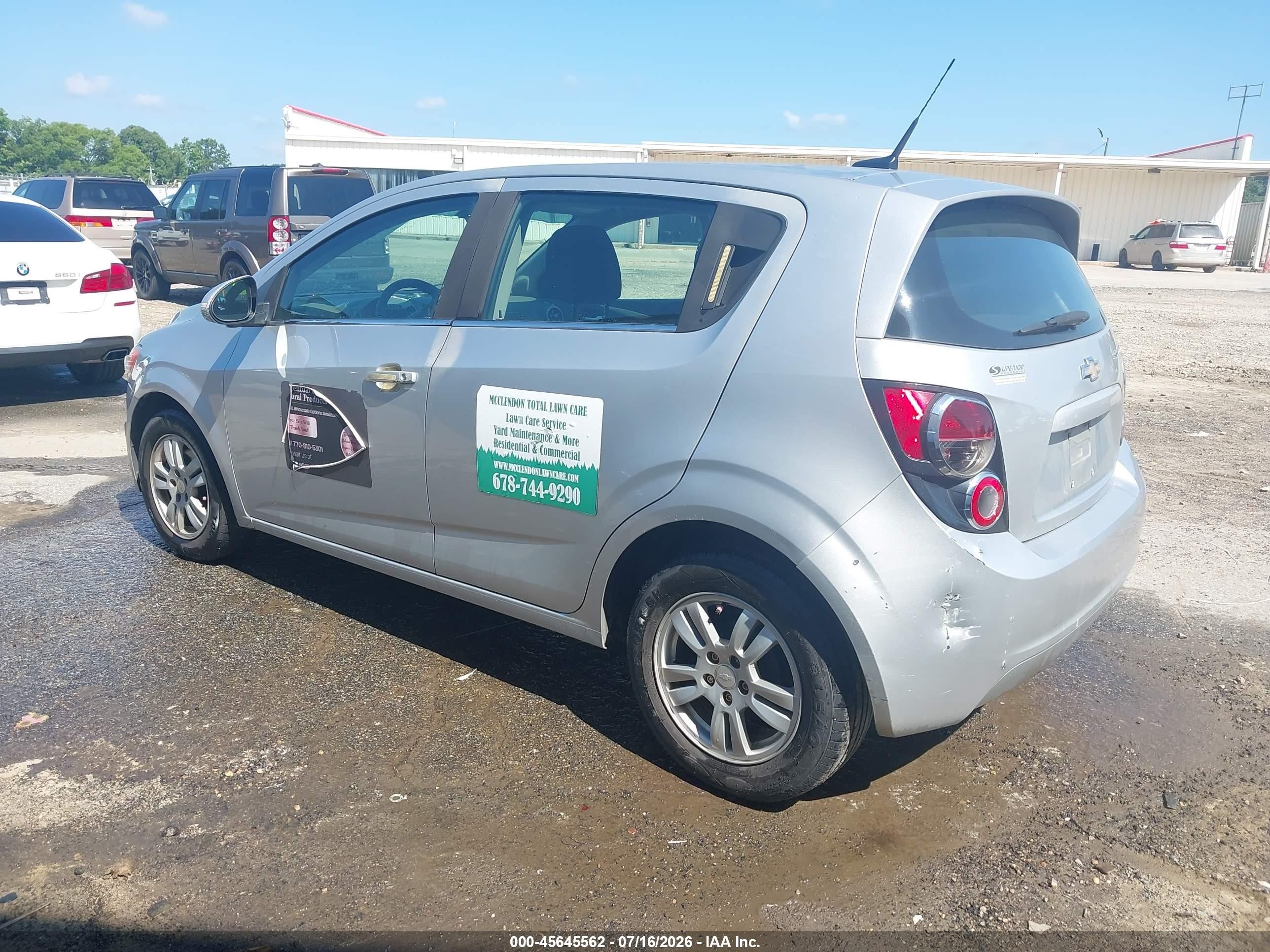 2014 Chevrolet Sonic Lt Auto Gray vin: 1G1JC6SH9E4237208