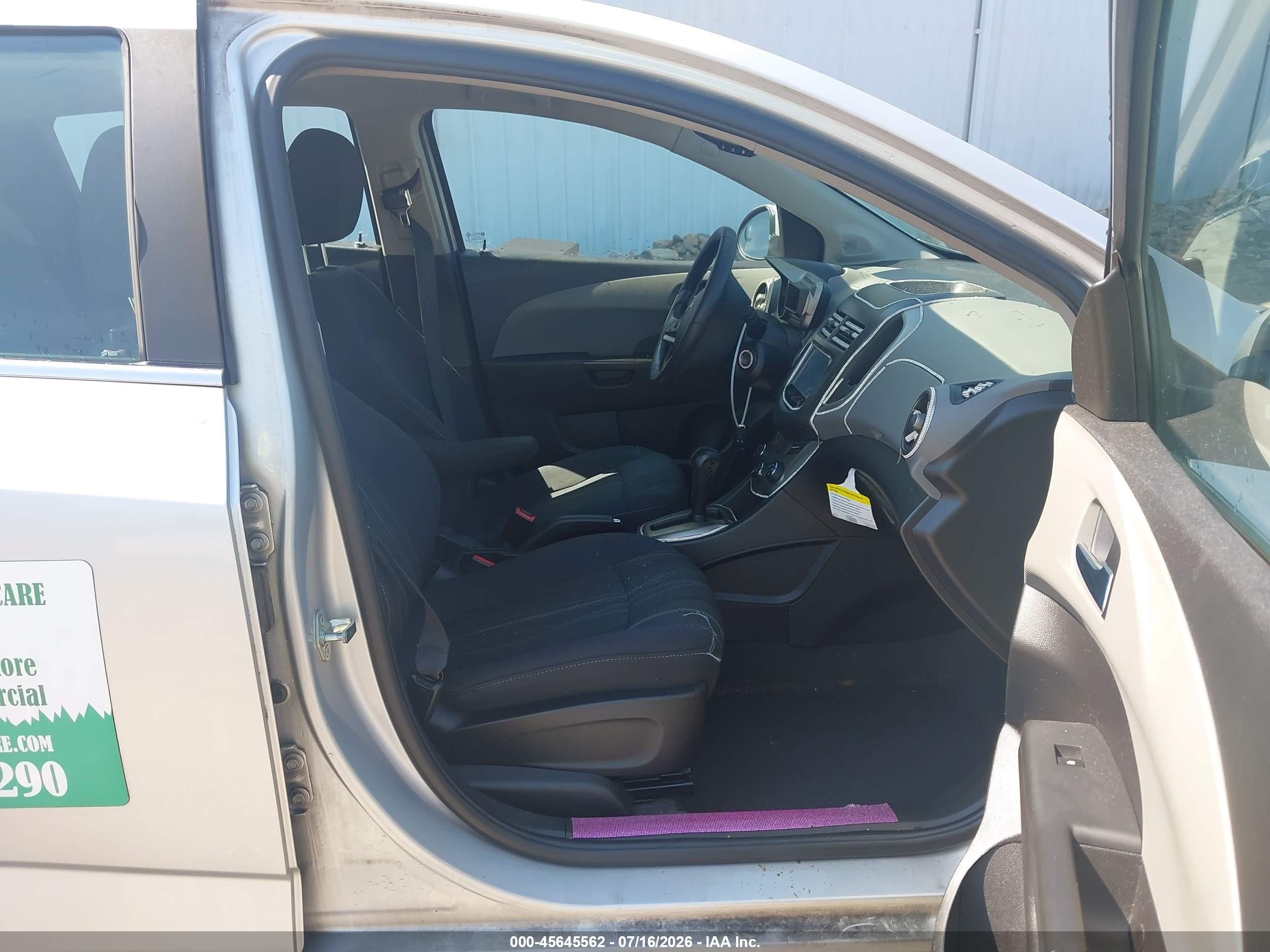 2014 Chevrolet Sonic Lt Auto Gray vin: 1G1JC6SH9E4237208
