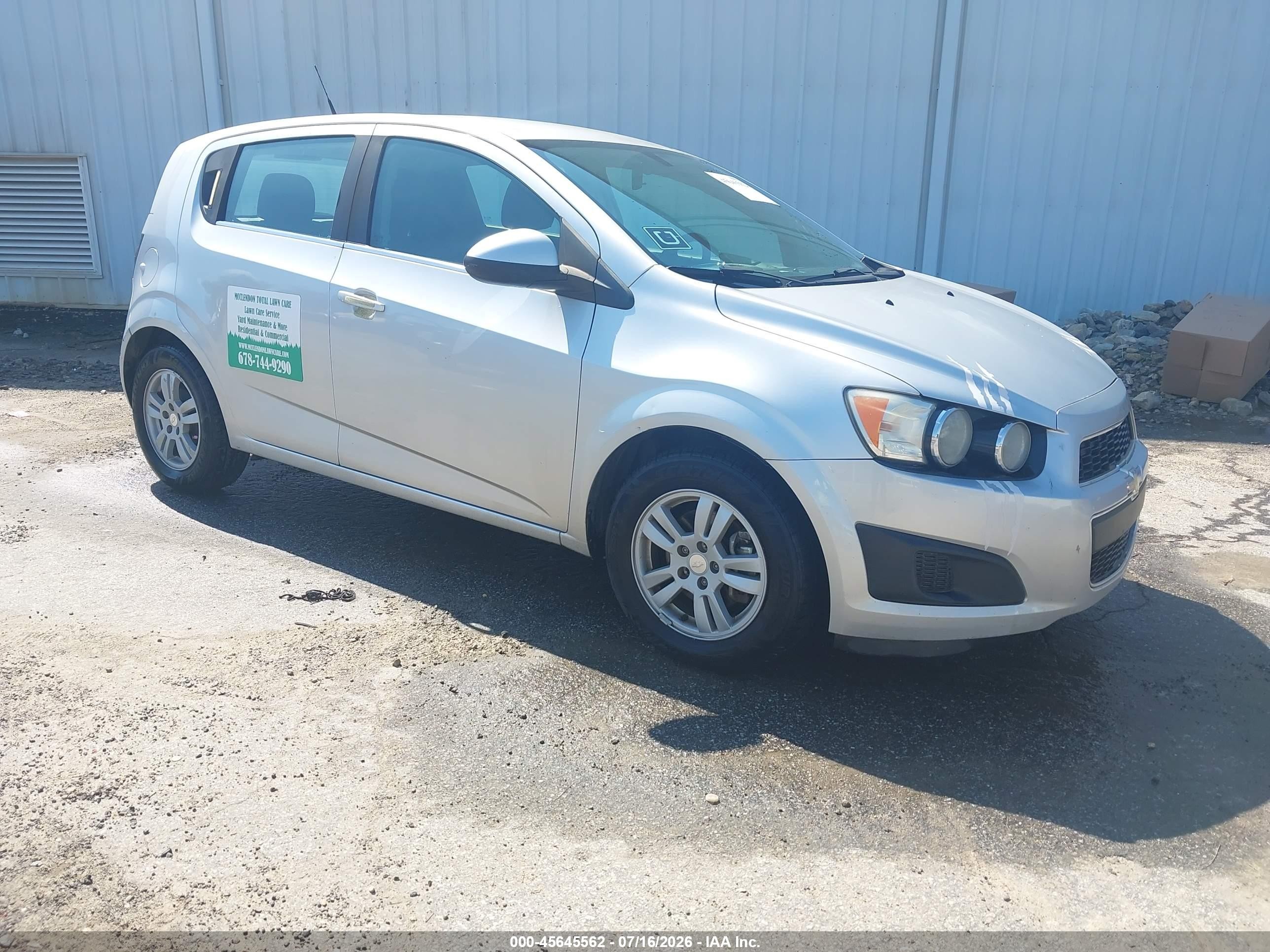 2014 Chevrolet Sonic Lt Auto Gray vin: 1G1JC6SH9E4237208