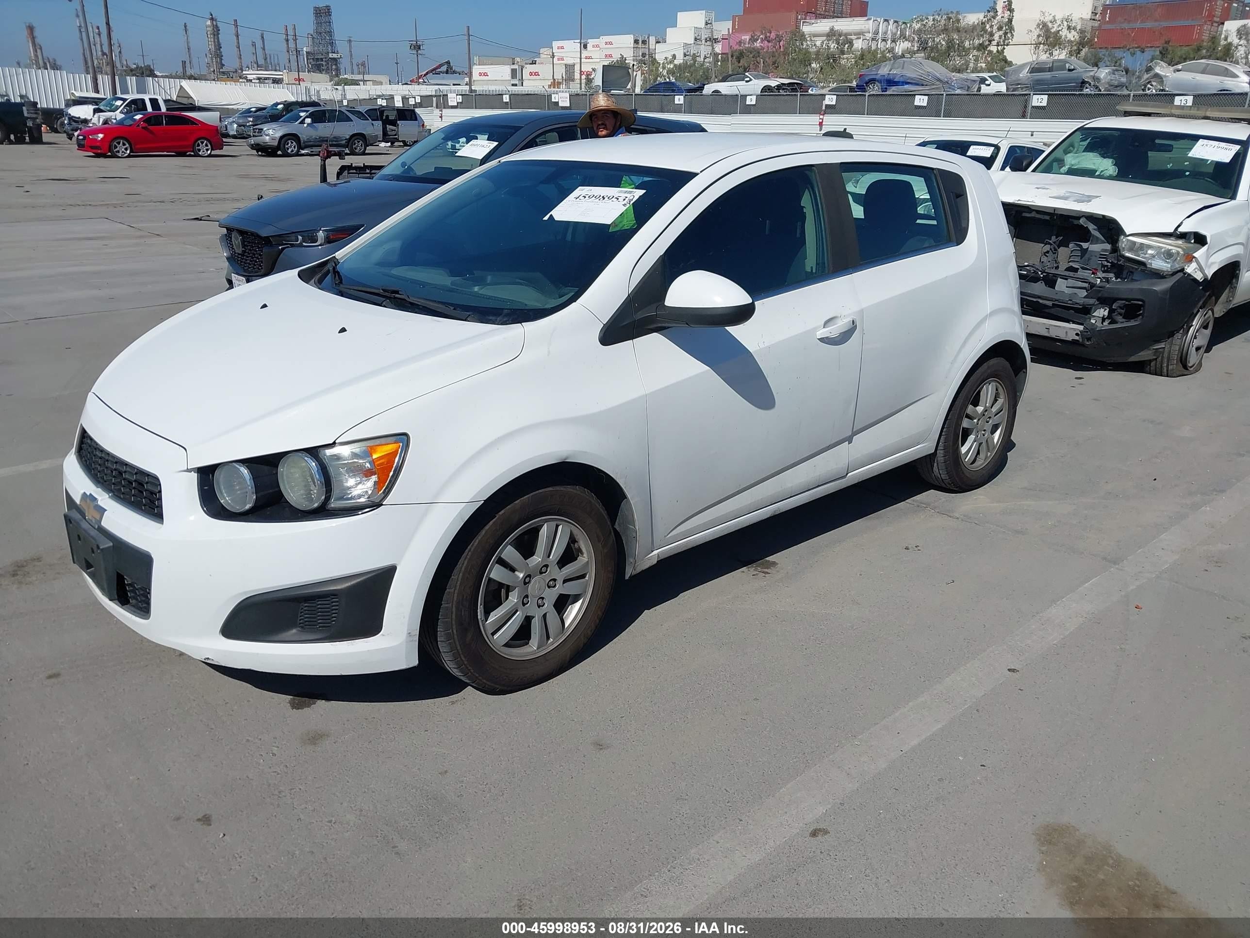 2015 Chevrolet Sonic Lt Auto White vin: 1G1JC6SH9F4197293